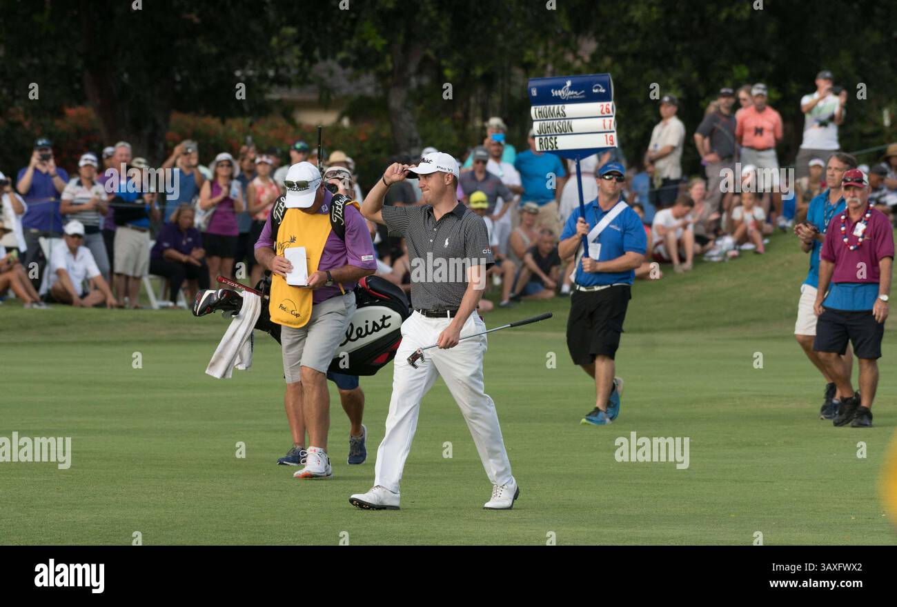 15 gennaio 2017 - durante l'ultimo round del PGA Sony Open alle Hawaii al Waialae Country Club di Honolulu, HI. - Steven Erler/CSM(immagine di credito: &Copy; Steven Erler/CSM via cavo ZUMA) Foto Stock