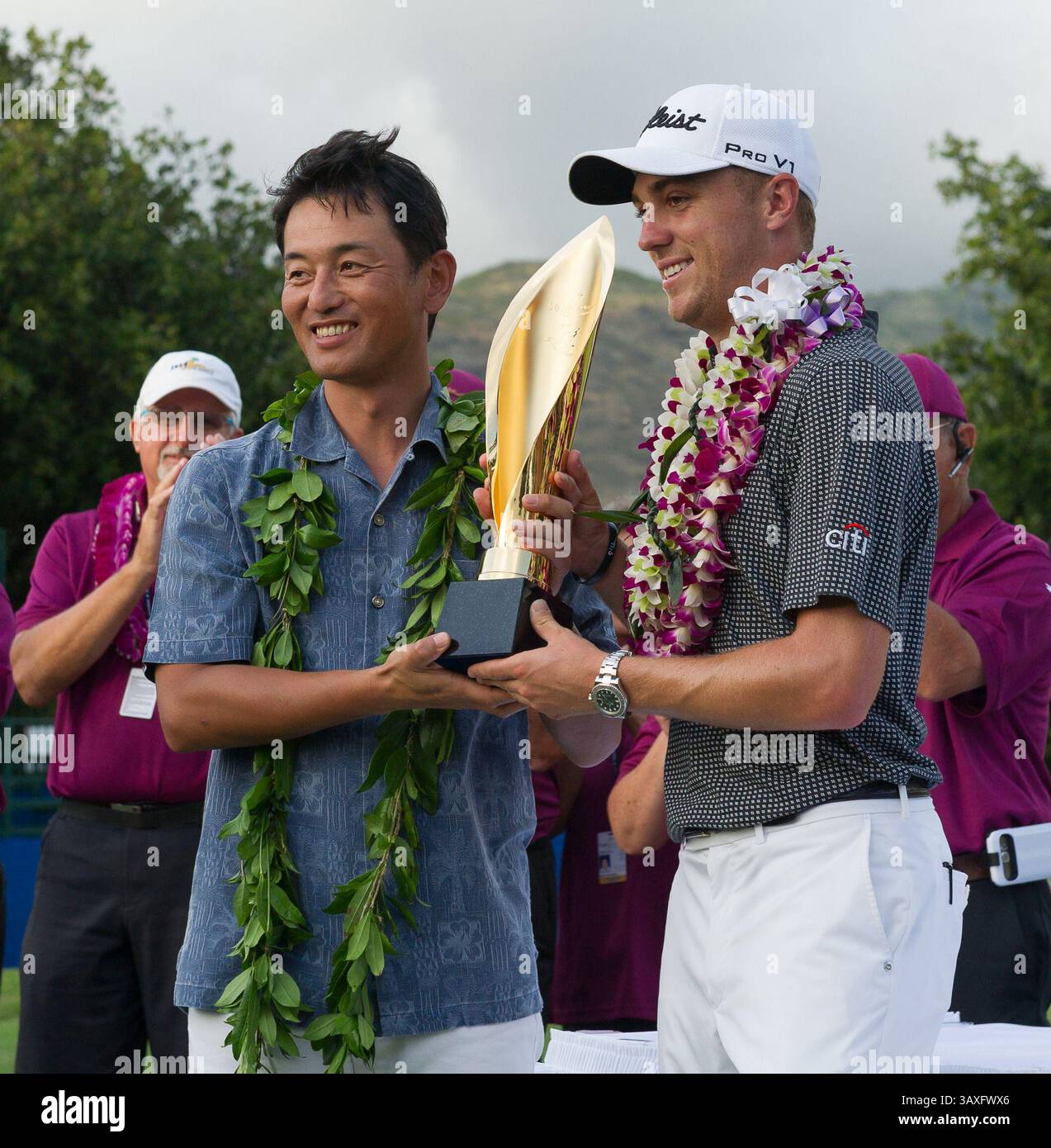15 gennaio 2017 - durante l'ultimo round del PGA Sony Open alle Hawaii al Waialae Country Club di Honolulu, HI. - Steven Erler/CSM(immagine di credito: &Copy; Steven Erler/CSM via cavo ZUMA) Foto Stock