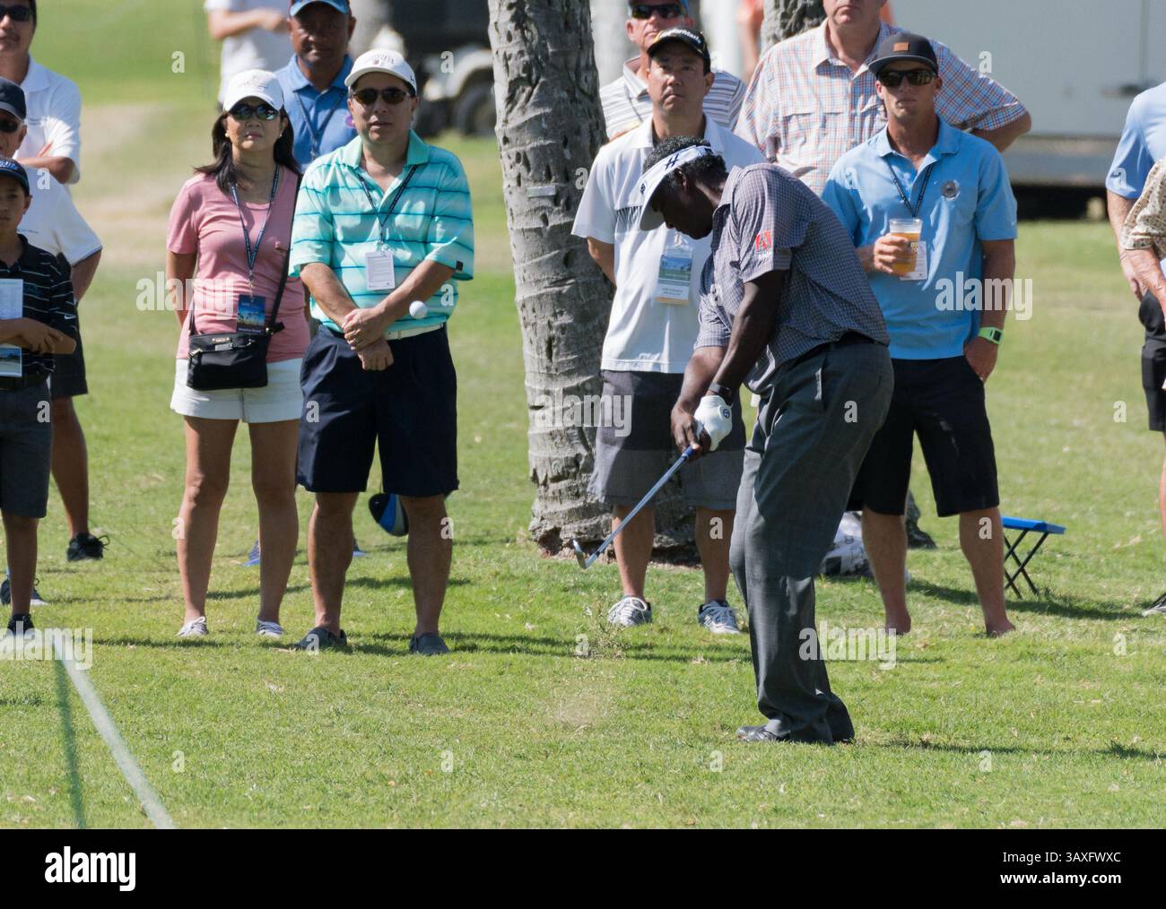 15 gennaio 2017 - durante l'ultimo round del PGA Sony Open alle Hawaii al Waialae Country Club di Honolulu, HI. - Steven Erler/CSM(immagine di credito: &Copy; Steven Erler/CSM via cavo ZUMA) Foto Stock