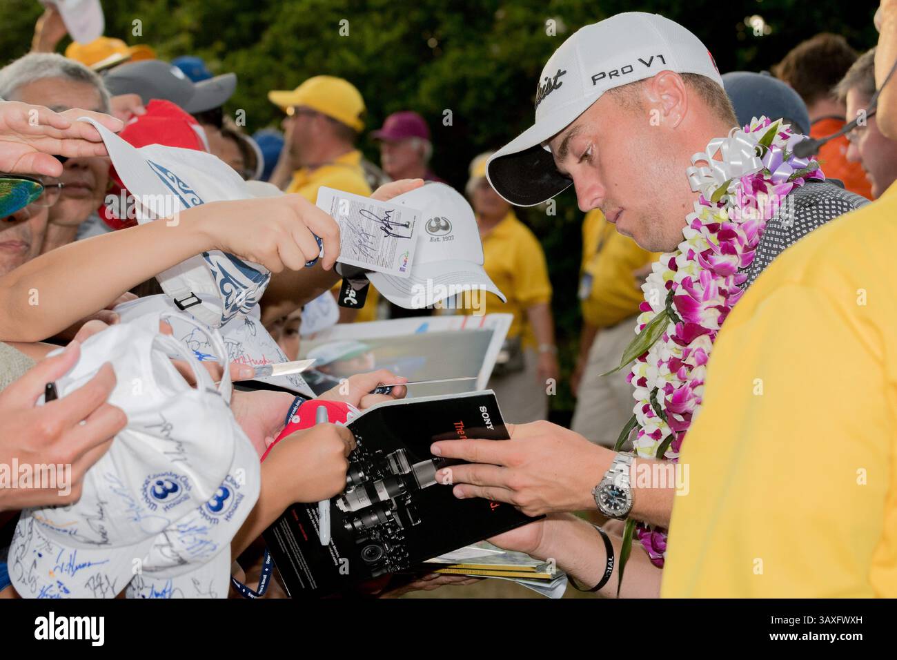 15 gennaio 2017 - durante l'ultimo round del PGA Sony Open alle Hawaii al Waialae Country Club di Honolulu, HI. - Steven Erler/CSM(immagine di credito: &Copy; Steven Erler/CSM via cavo ZUMA) Foto Stock