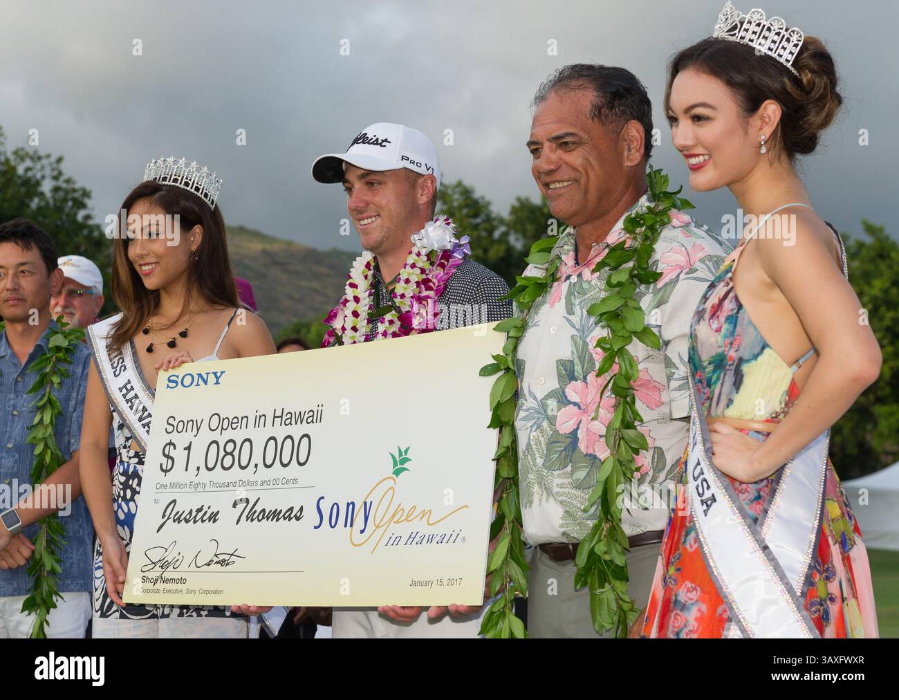 15 gennaio 2017 - durante l'ultimo round del PGA Sony Open alle Hawaii al Waialae Country Club di Honolulu, HI. - Steven Erler/CSM(immagine di credito: &Copy; Steven Erler/CSM via cavo ZUMA) Foto Stock