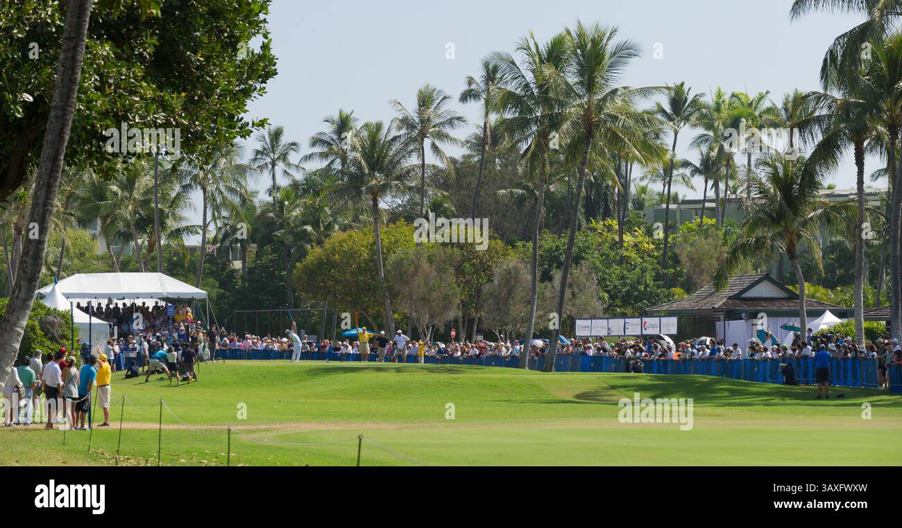 15 gennaio 2017 - durante l'ultimo round del PGA Sony Open alle Hawaii al Waialae Country Club di Honolulu, HI. - Steven Erler/CSM(immagine di credito: &Copy; Steven Erler/CSM via cavo ZUMA) Foto Stock