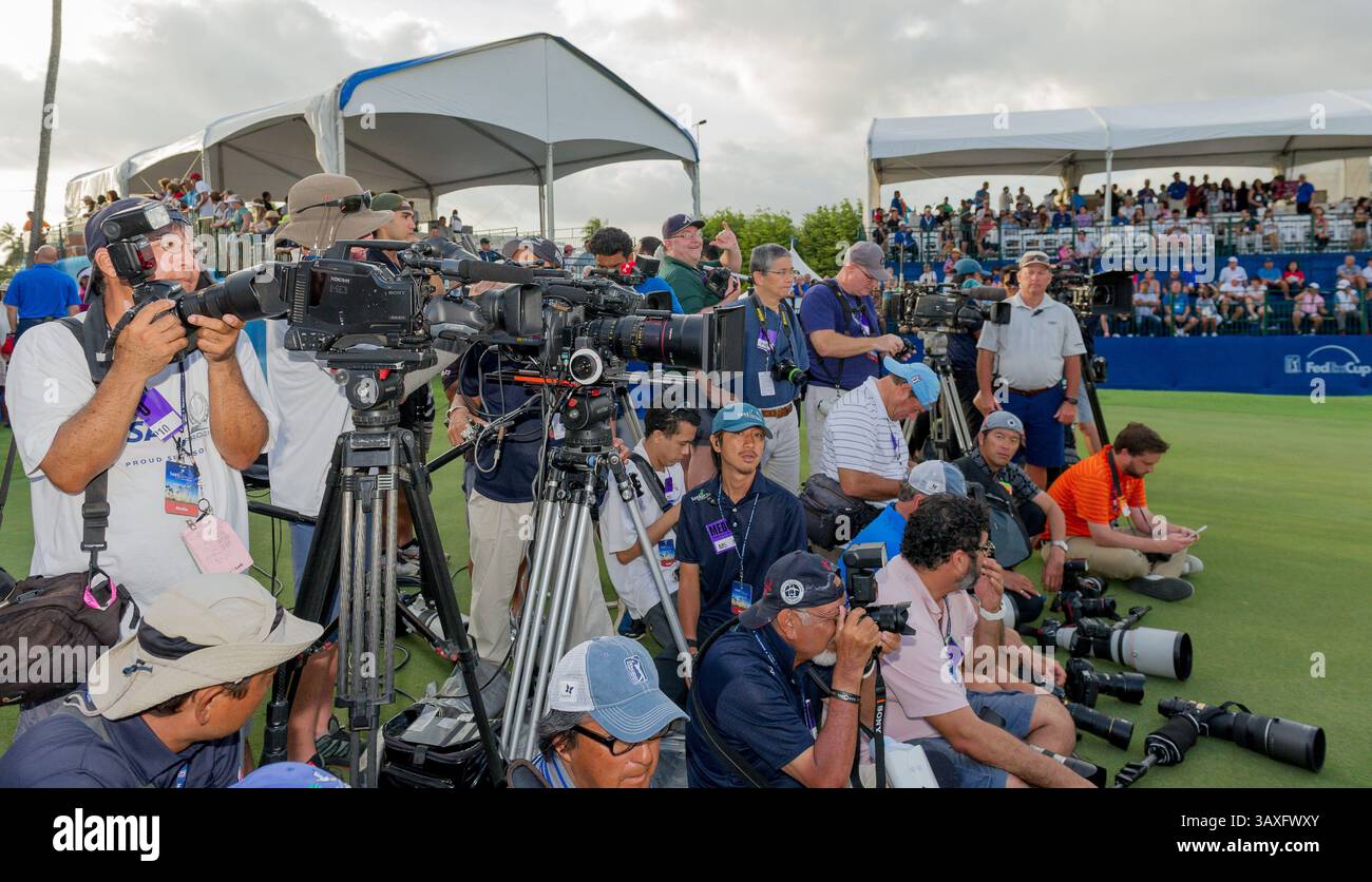 15 gennaio 2017 - durante l'ultimo round del PGA Sony Open alle Hawaii al Waialae Country Club di Honolulu, HI. - Steven Erler/CSM(immagine di credito: &Copy; Steven Erler/CSM via cavo ZUMA) Foto Stock