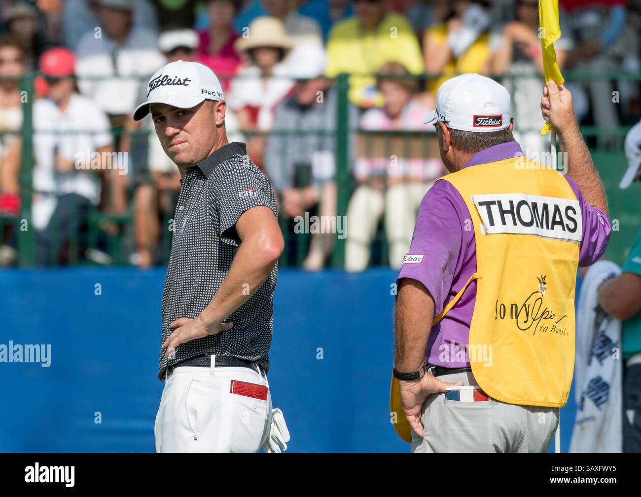 15 gennaio 2017 - durante l'ultimo round del PGA Sony Open alle Hawaii al Waialae Country Club di Honolulu, HI. - Steven Erler/CSM(immagine di credito: &Copy; Steven Erler/CSM via cavo ZUMA) Foto Stock