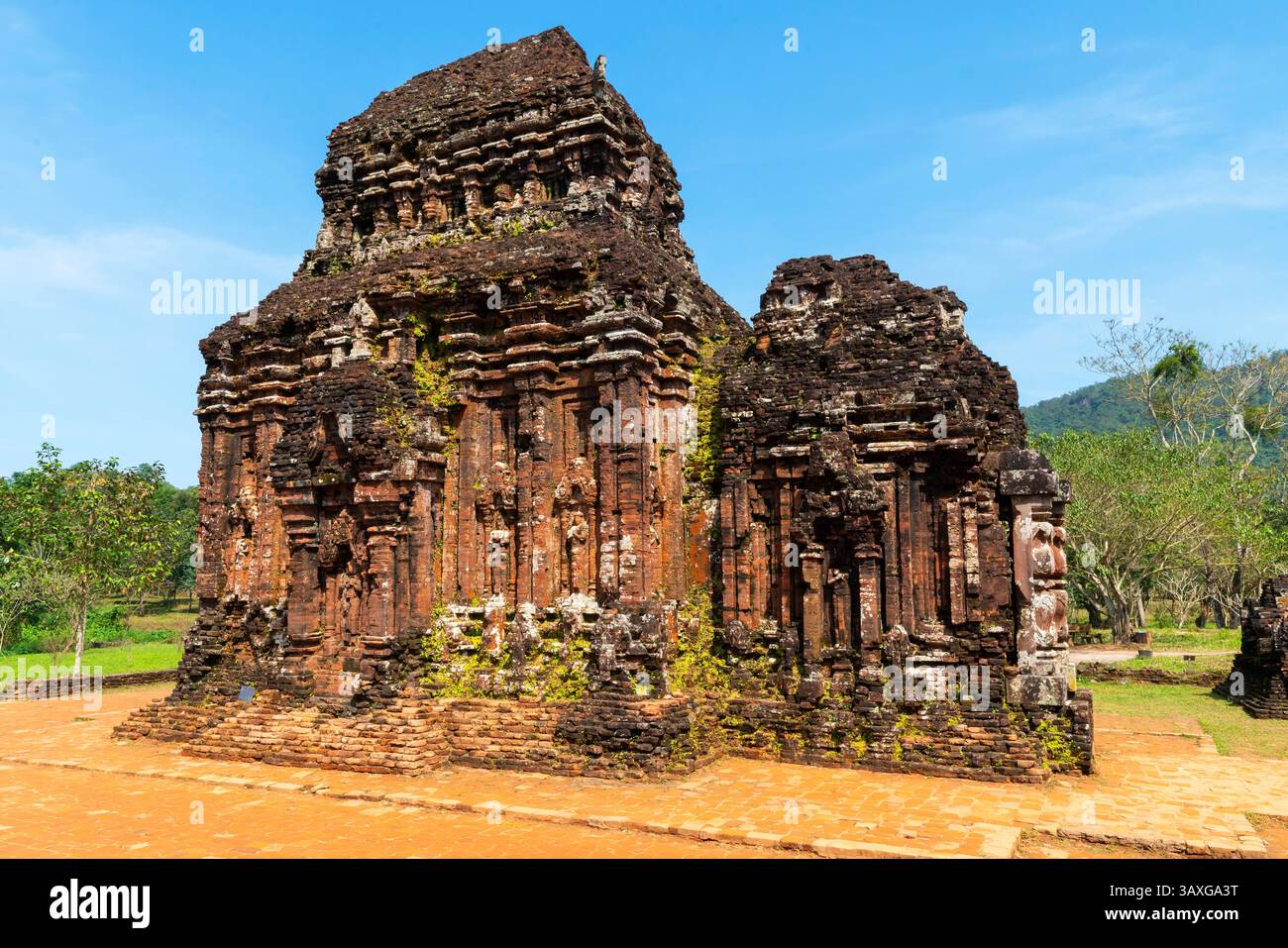 Il Tempio C1, che si ritiene sia il tempio costruito più antico del sito. Fu ricostruita nei secoli X e XI per essere dedicata alla statua umana di Foto Stock
