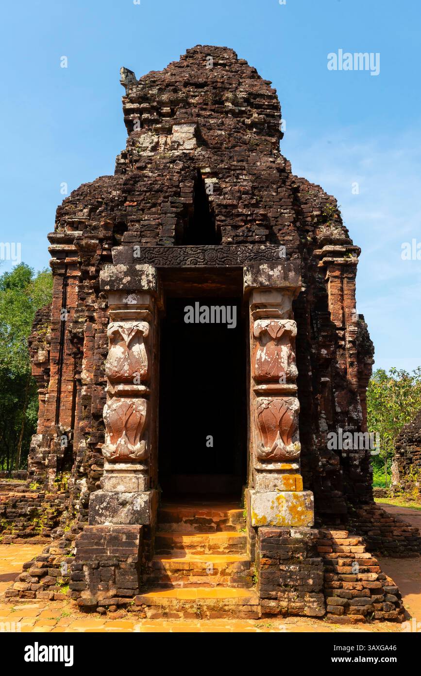 Il Tempio C1, che si ritiene sia il tempio costruito più antico del sito. Fu ricostruita nei secoli X e XI per essere dedicata alla statua umana di Foto Stock
