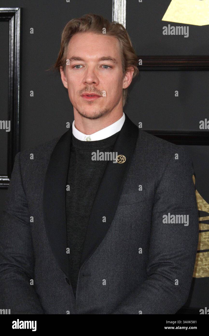 Febbraio 12, 2017 - Los Angeles, CA, Stati Uniti - 12 Febbraio 2017 - Los Angeles, California - Diplo. 59Th Annual Grammy Awards tenutosi presso la Staples Center. Photo credit: AdMedia (credito Immagine: © AdMedia via ZUMA filo) Foto Stock