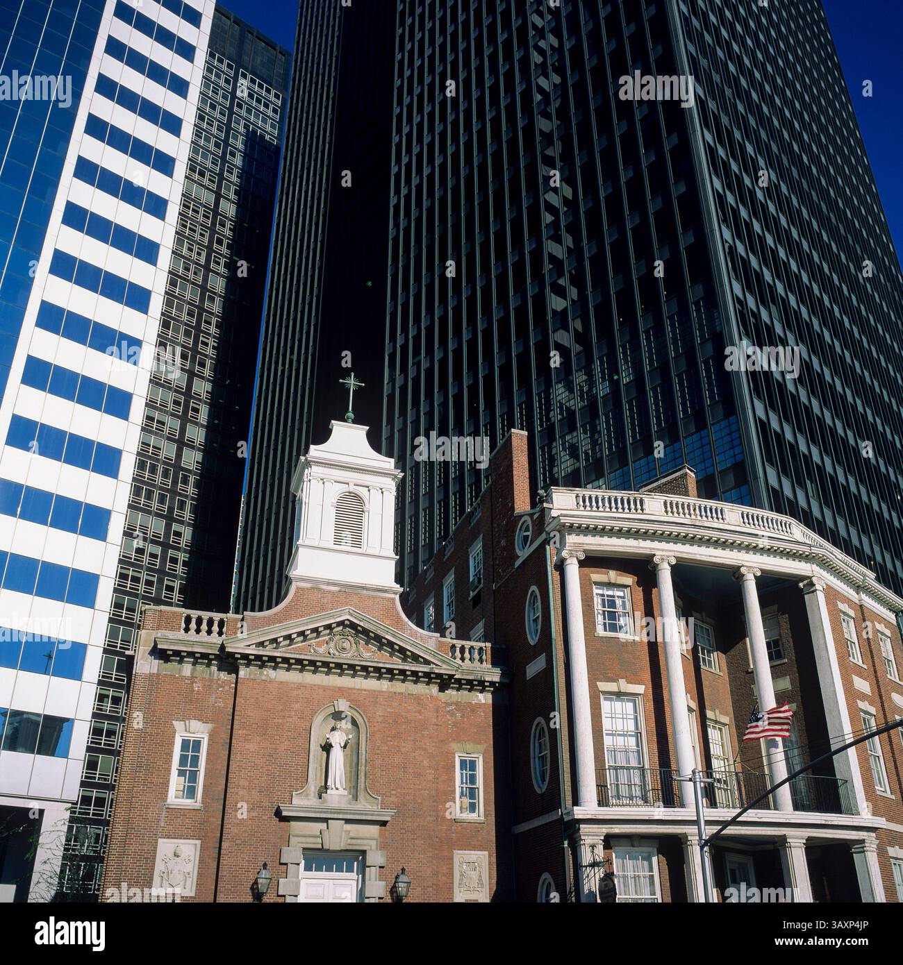 New York, vintage anni '1990, Chiesa di nostra Signora del Rosario XIX secolo, James Watson House 18th, Lower Manhattan, New York City, NYC, NY, STATI UNITI, STATI UNITI, Foto Stock