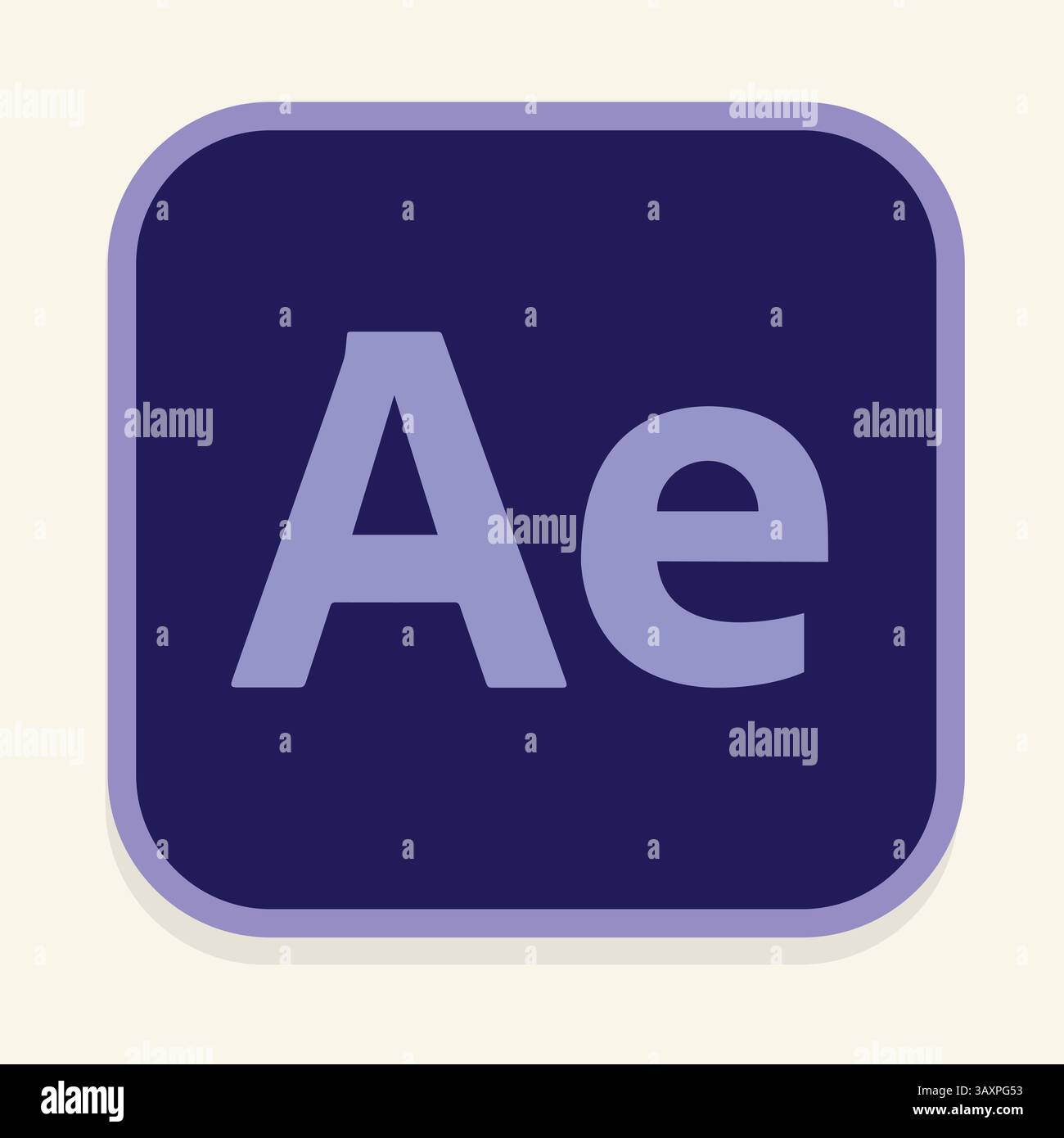 Icone Adobe After Effect, logo ufficiale, icone modificabili, simboli e grafica vettoriale Illustrazione Vettoriale