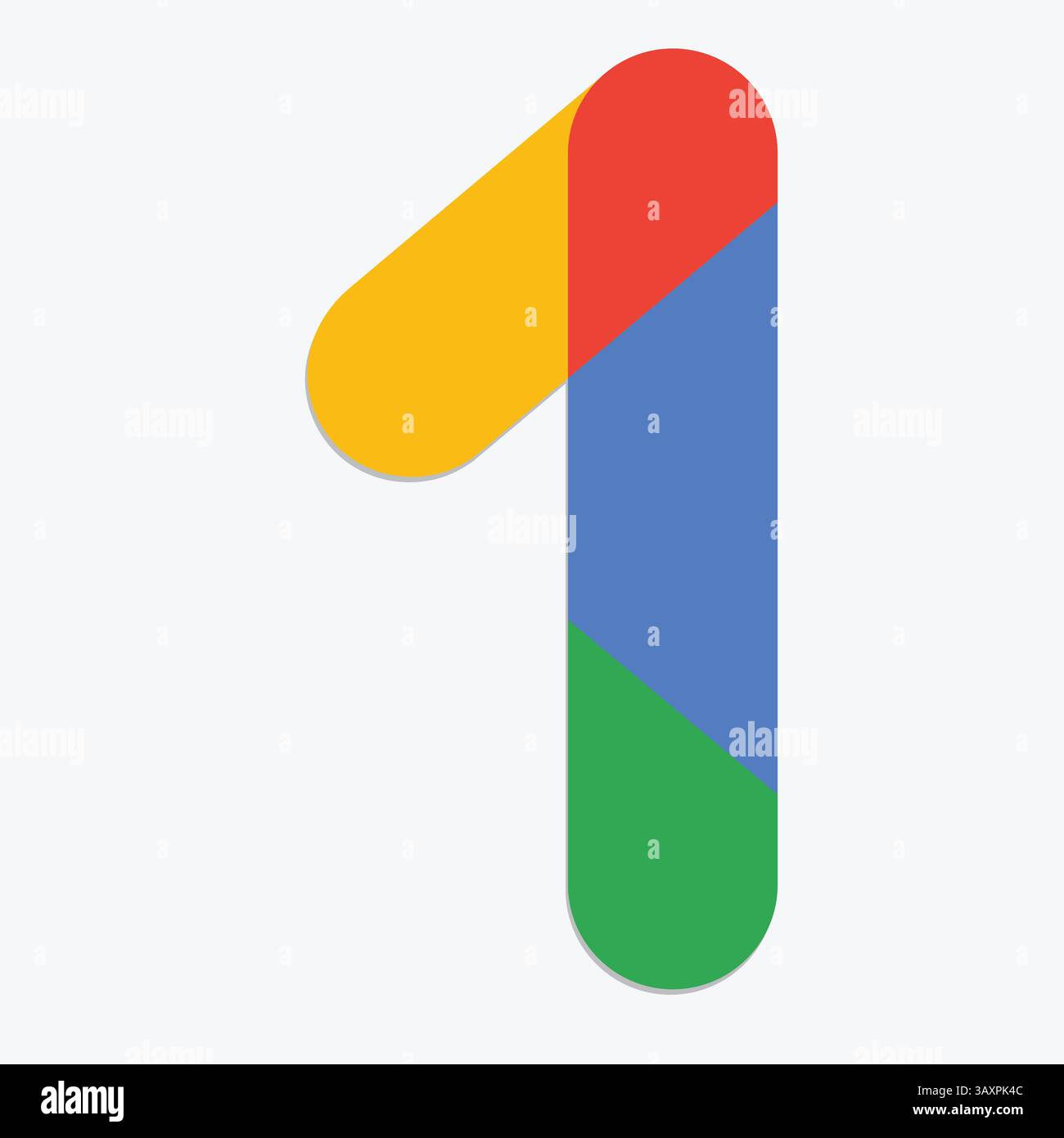 Logo trasparente ad alta risoluzione Google One, Google Search One, icona Google. Grafica vettoriale Illustrazione Vettoriale