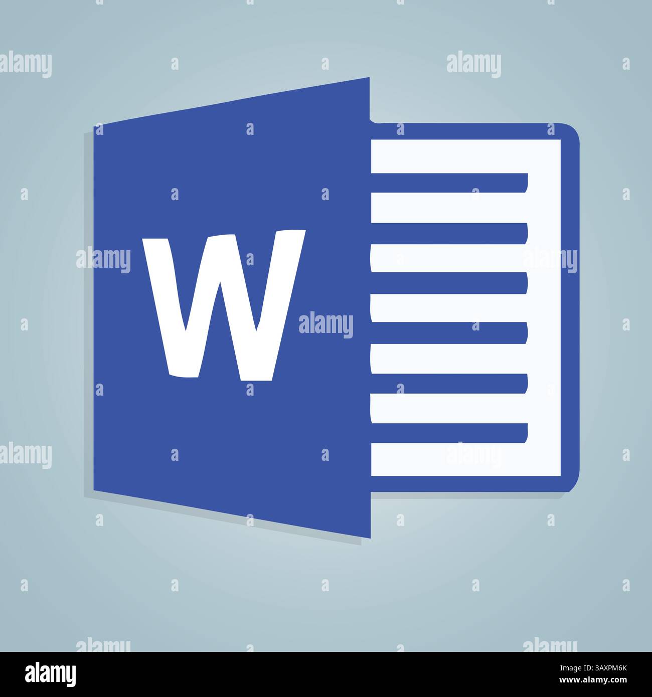 Icona di Microsoft Word, icona del logo, simbolo e grafica vettoriale Illustrazione Vettoriale