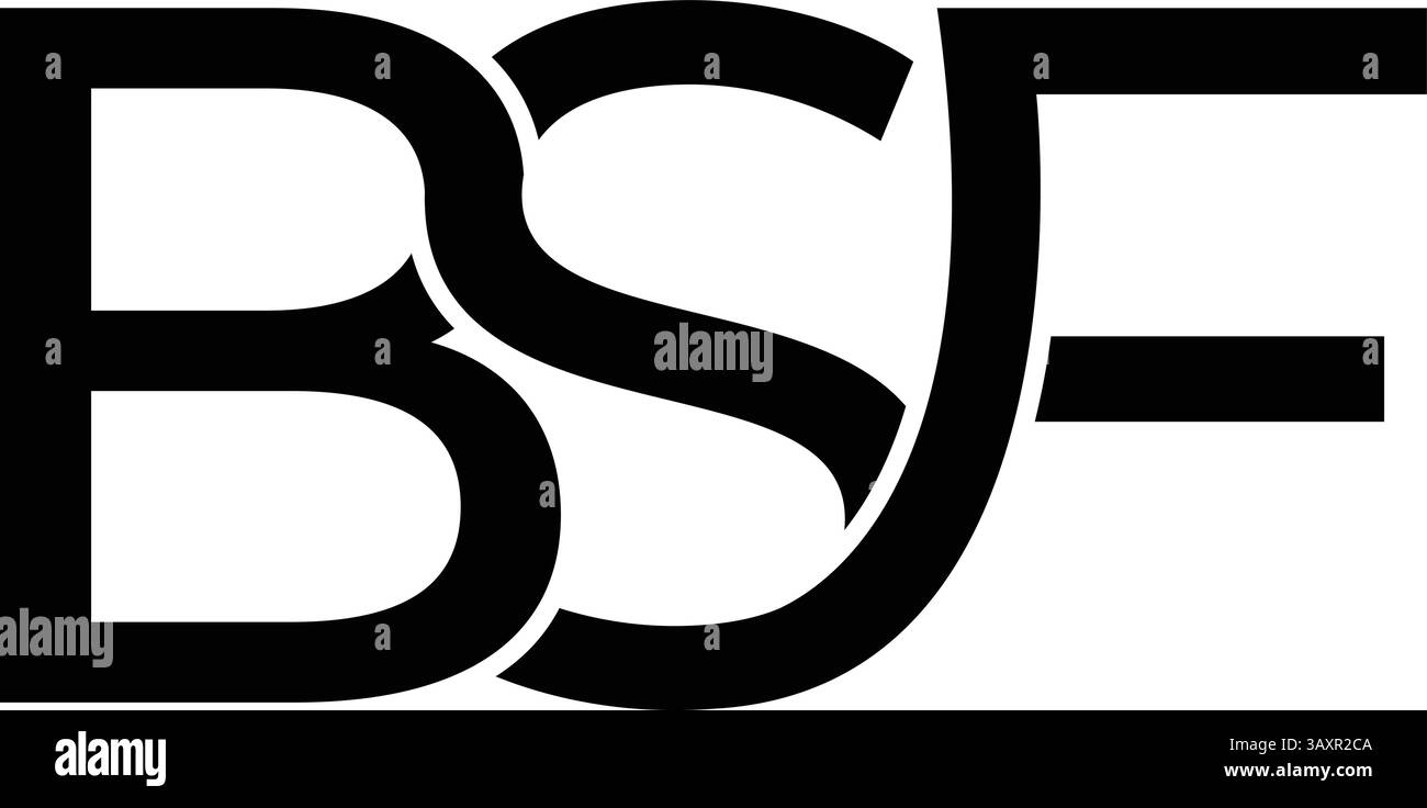 Logo BSF minimalista Illustrazione Vettoriale