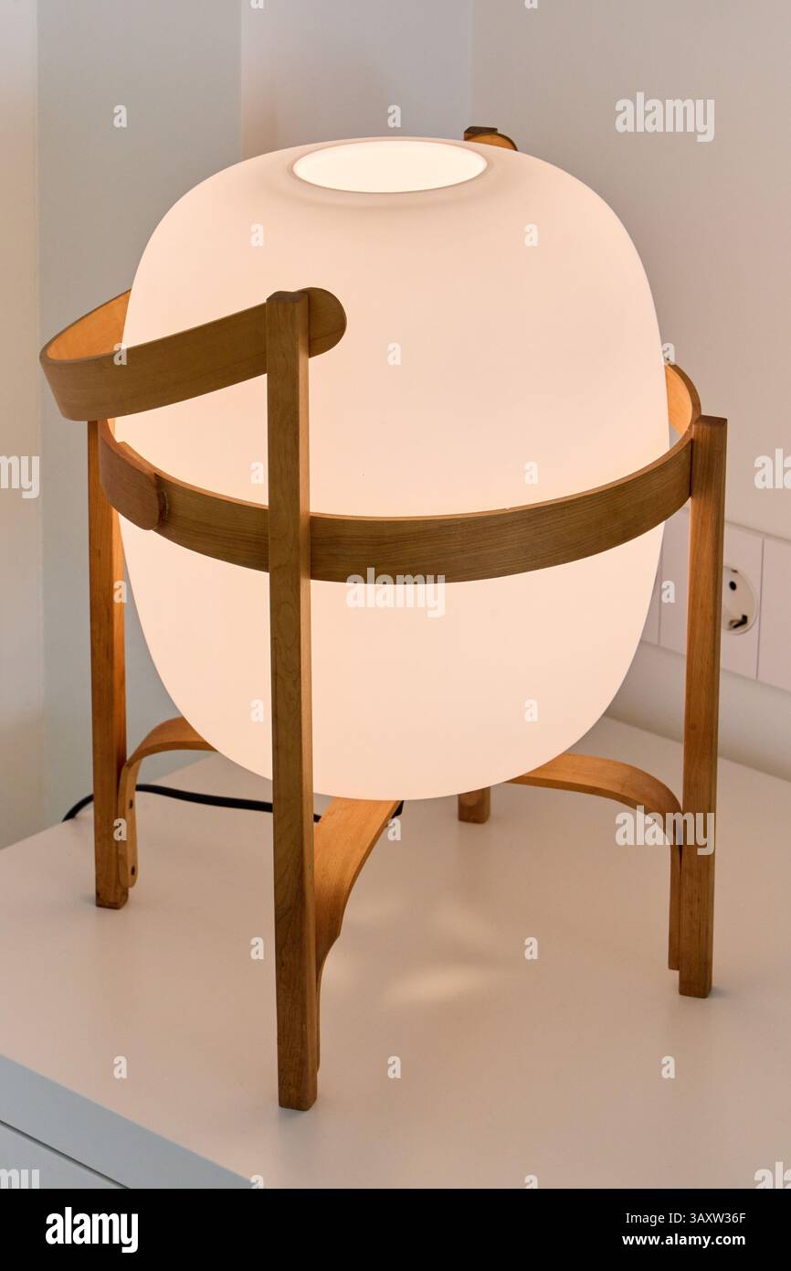 Lampada, interior design, Donostia, San Sebastian, Gipuzkoa, paesi Baschi, Spagna Foto Stock