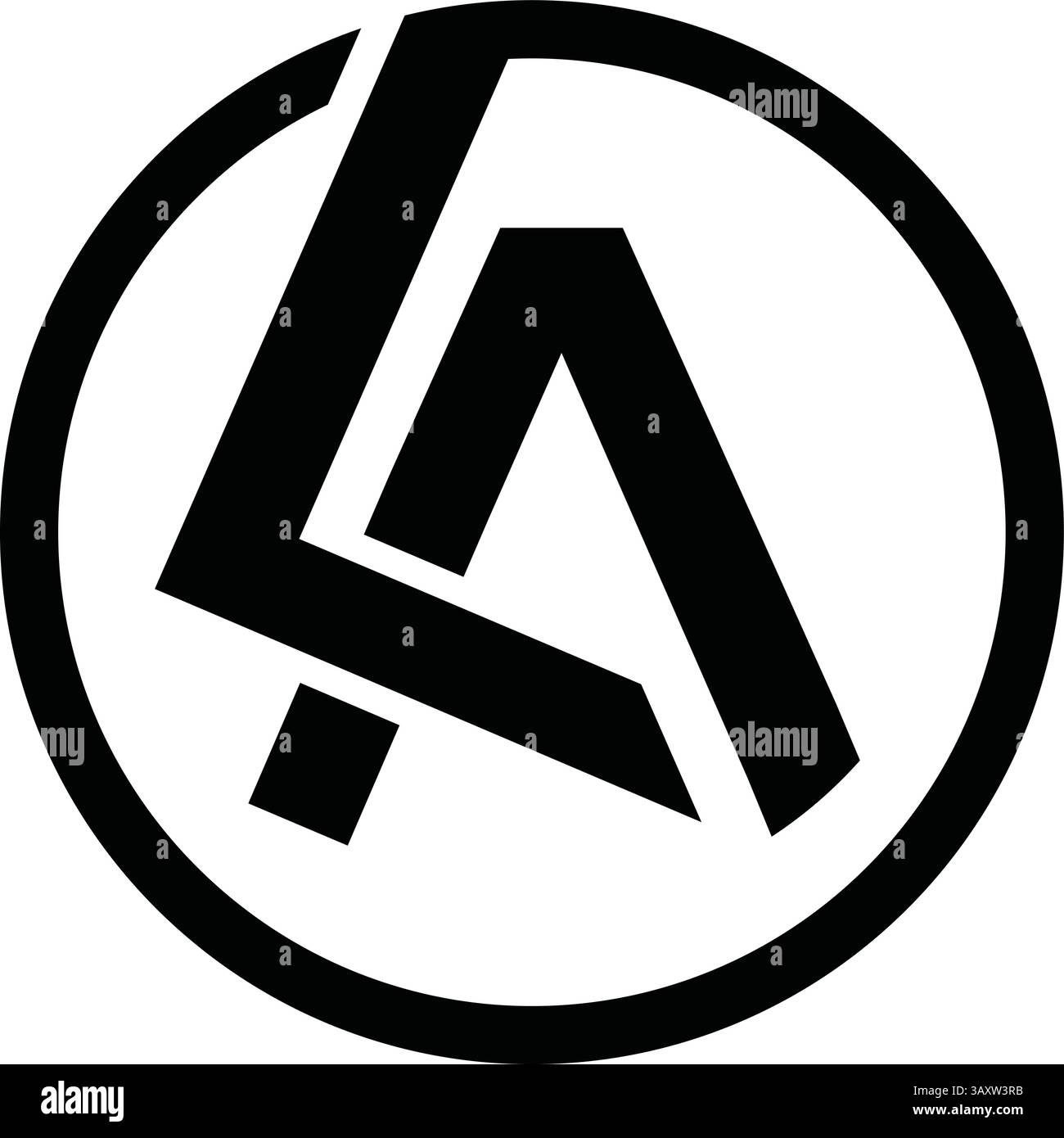 Logo monogramma LA Illustrazione Vettoriale