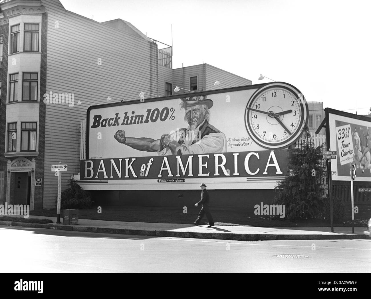 13 giugno 2013 - Billboard Bank of America Victory Bond, San Francisco, California, USA, Ann Rosener per Office of War Information, maggio 1943 (immagine di credito: © circa Images/Glasshouse via ZUMA Wire) Foto Stock
