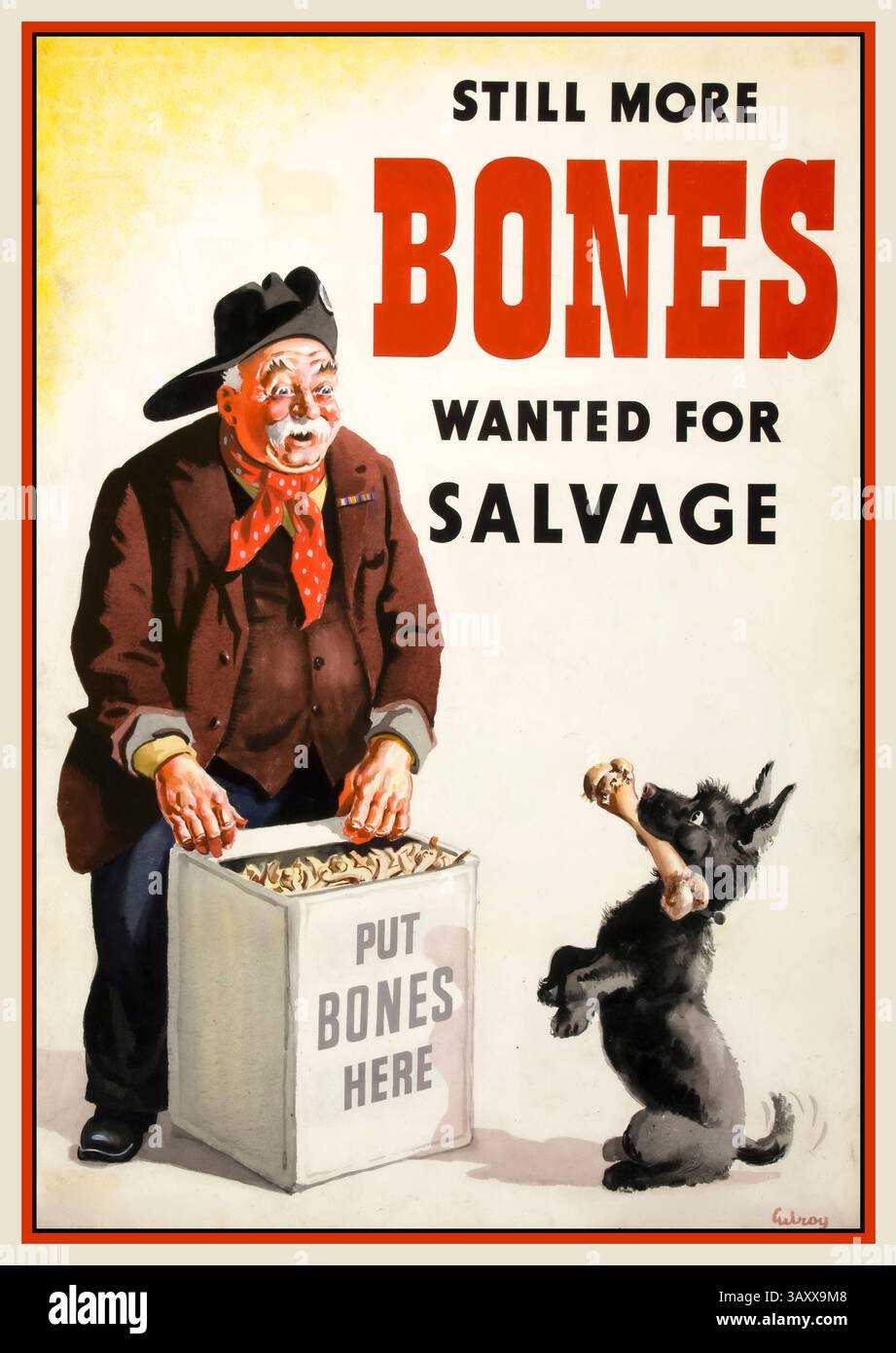 WW2 UK Information Salvage fa appello al manifesto di propaganda "ancora più ossa ricercate per il salvataggio" di Gilroy Date tra il 1939 e il 1946 durante la seconda guerra mondiale Foto Stock WW2 UK Information Salvage fa appello al manifesto di propaganda "ancora più ossa ricercate per il salvataggio" di Gilroy Date tra il 1939 e il 1946 durante la seconda guerra mondiale Foto Stock
