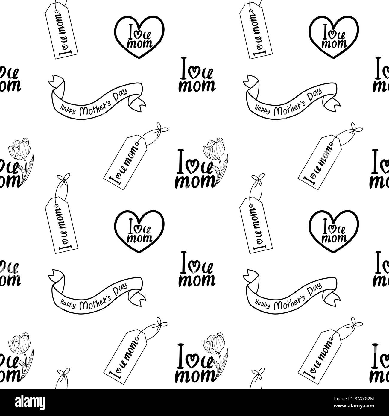 Striscione per la festa della mamma: decorazioni stampabili per le feste ( - Italia