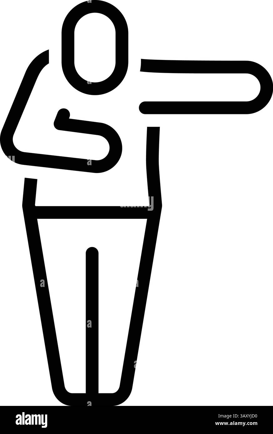 Icona per ringraziarla, gratitudine Illustrazione Vettoriale