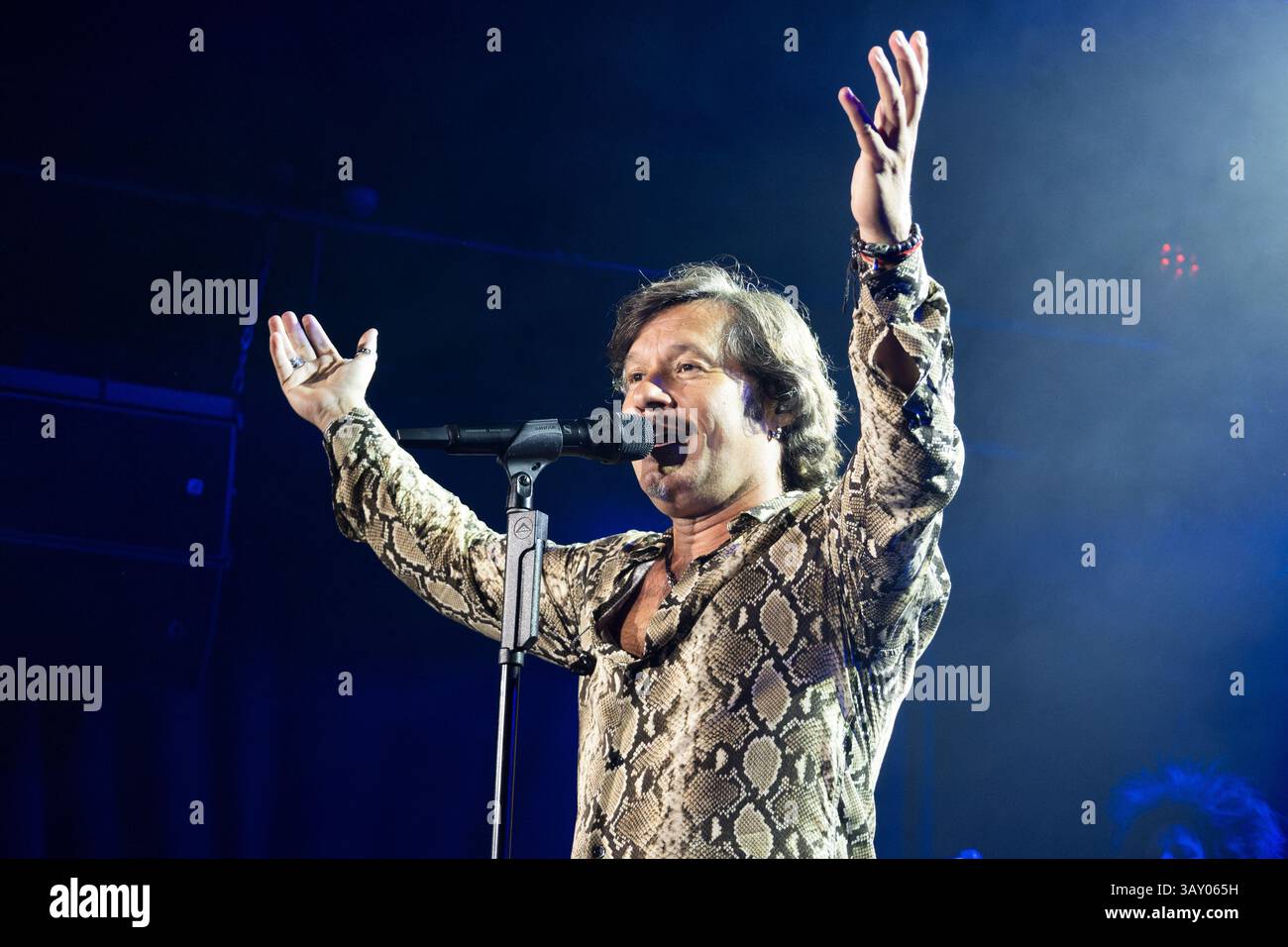 BARCELLONA, ESPAÑA – ABRIL 14. Diego Torres en concierto como parte del 'Mejor que ayer Tour' en Razzmatazz 2 Foto Stock