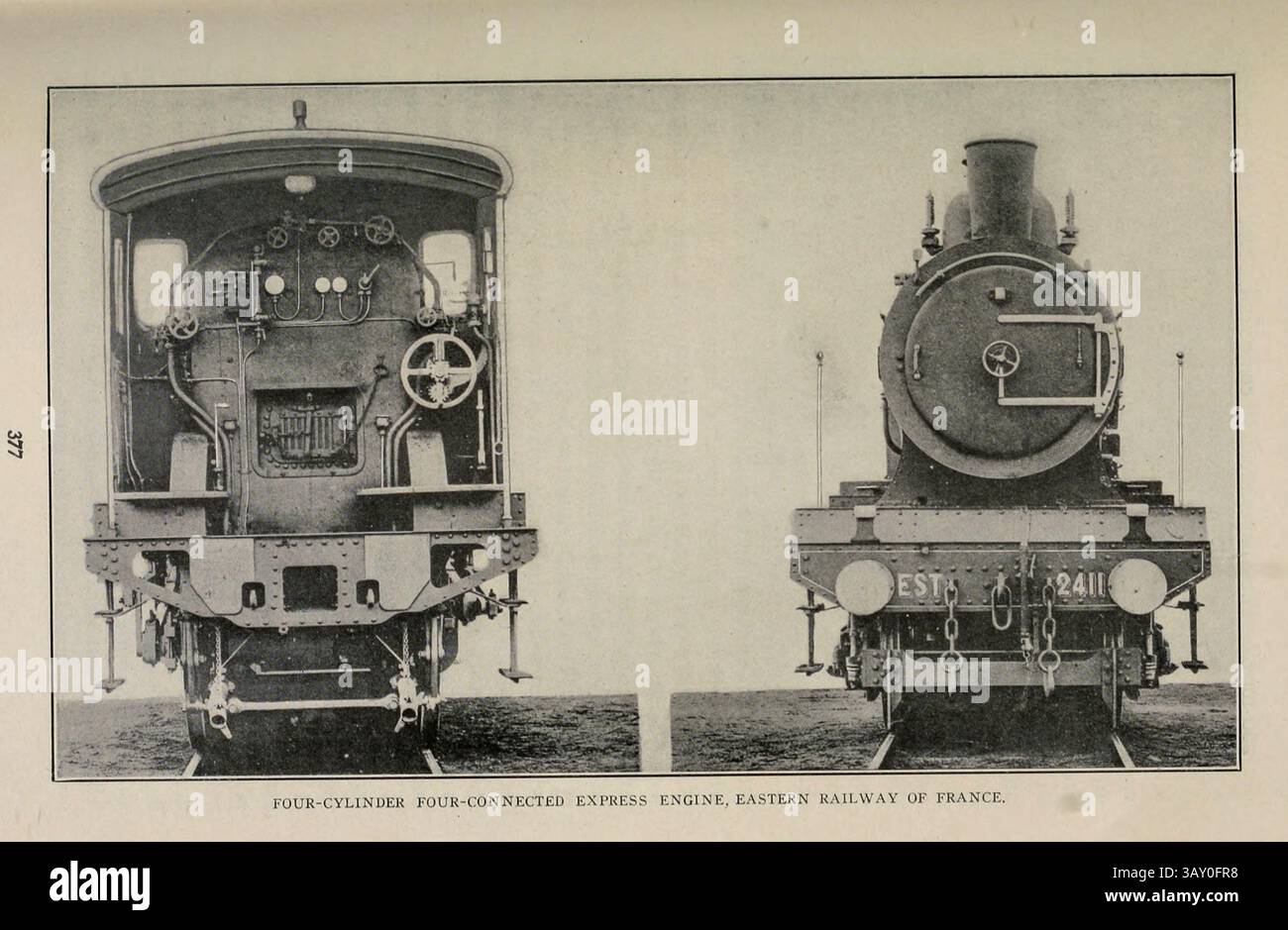 Quattro cisterna quattro motori espressi connessi ferrovia orientale della Francia dall'articolo CARATTERISTICHE DELLA COSTRUZIONE DI LOCOMOTIVE CONTINENTALI. Di Charles R. King. Dalla rivista Engineering dedicata al progresso industriale volume XXIII 1902 The Engineering Magazine Co Foto Stock