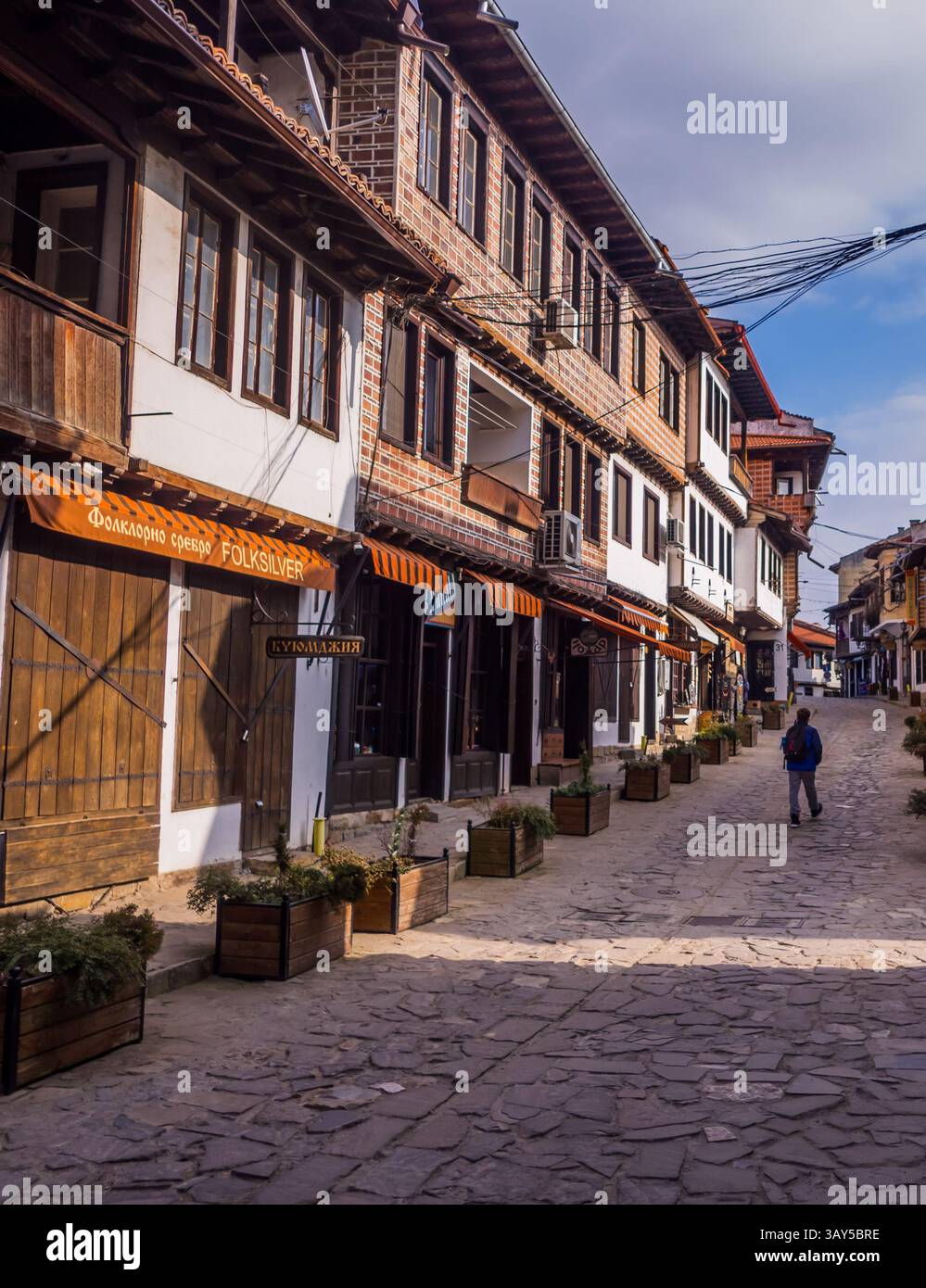 La splendida città storica di Veliko Tarnovo, Bulgaria Foto Stock