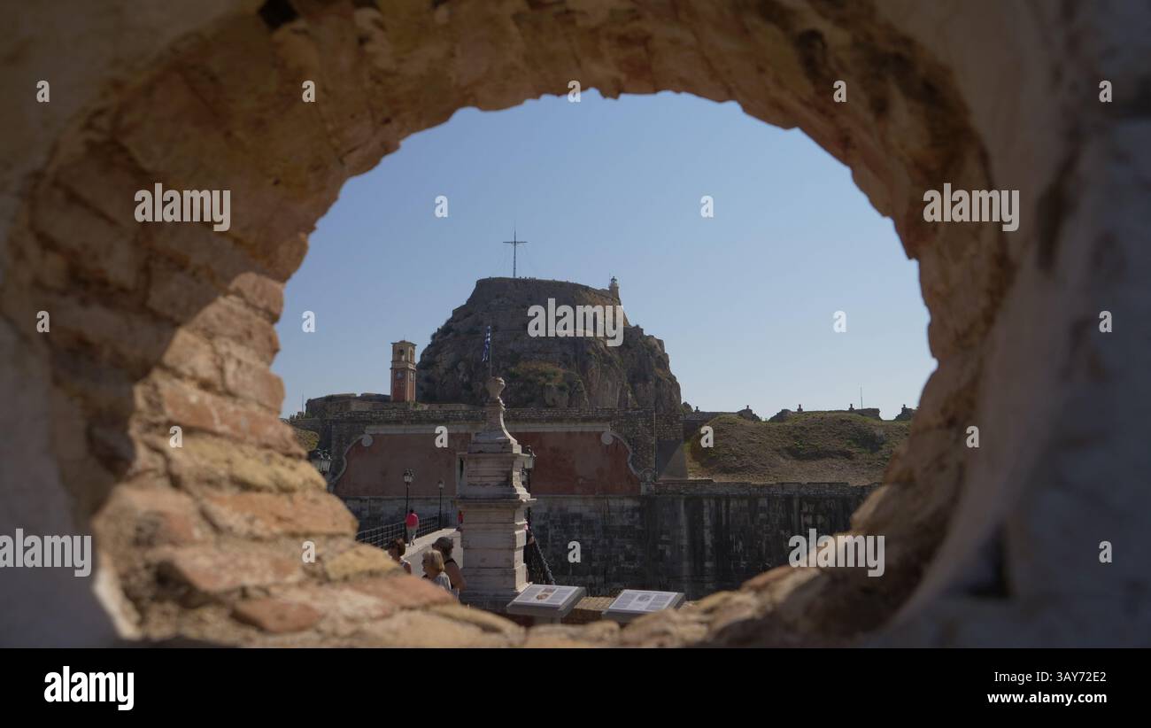 Vecchia Fortezza, Corfù. Fortezza Vecchia - fortezza veneziana nella città di Corfù Foto Stock