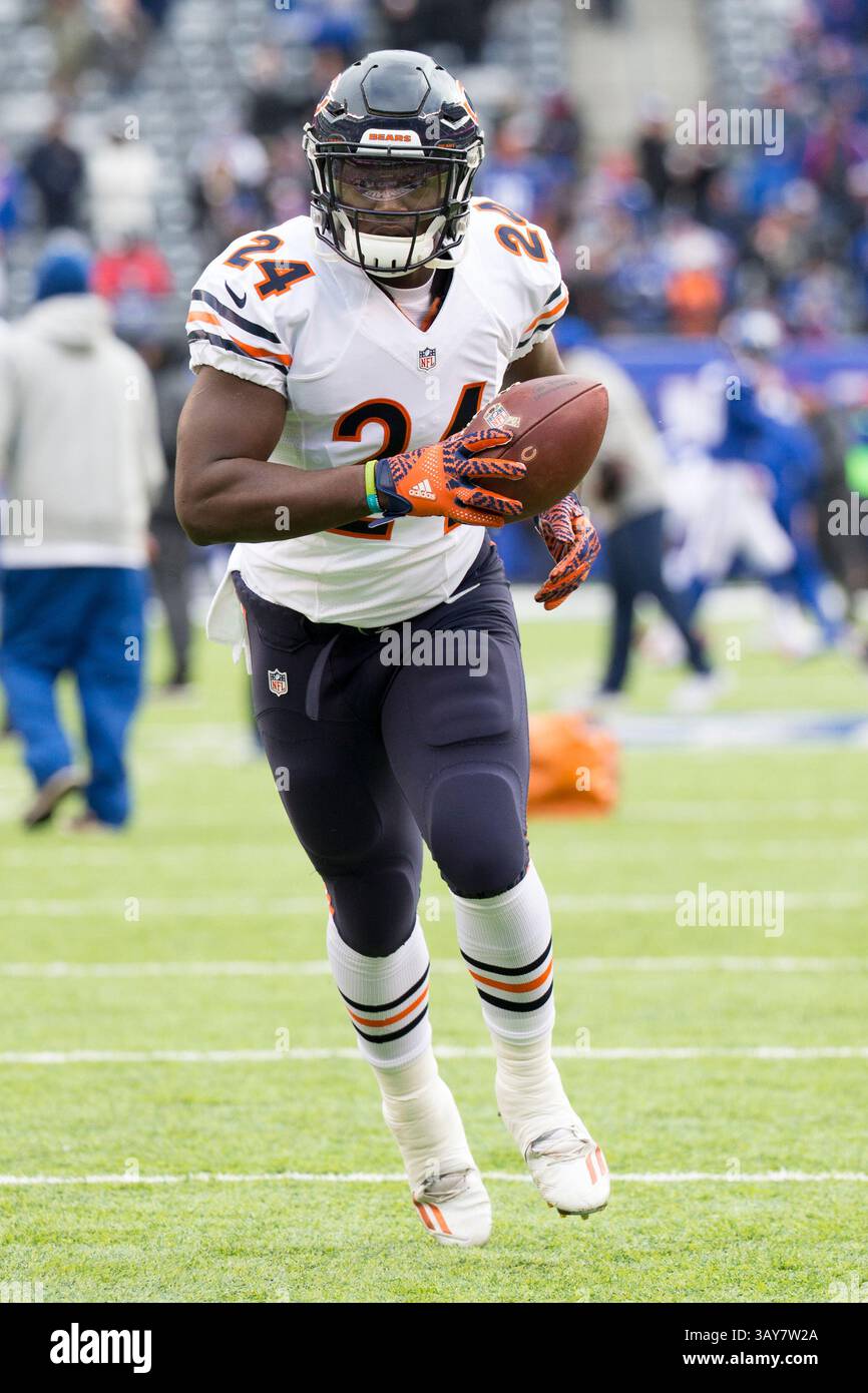 Il 20 novembre 2016, il running back dei Chicago Bears Jordan Howard (24) in azione prima della partita NFL tra Chicago Bears e New York Giants al MetLife Stadium di East Rutherford, New Jersey. I New York Giants vinsero 22-16. Christopher Szagola/CSM(immagine di credito: &Copy; Chris Szagola/CSM tramite filo ZUMA) Foto Stock