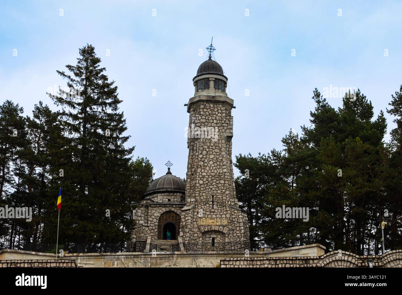 Il Mausoleo di Mateias, noto anche come Mausoleo degli Eroi, è un monumento dedicato agli eroi della prima guerra mondiale, Foto Stock
