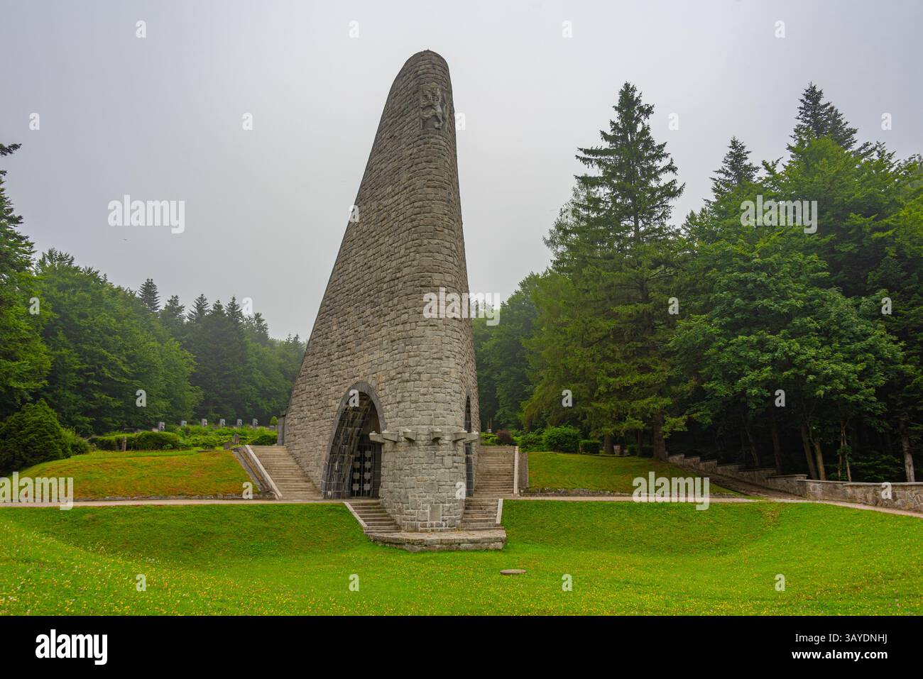 Monumento del corpo d'armata cecoslovacco in Slovacchia. IMMAGINE Foto Stock