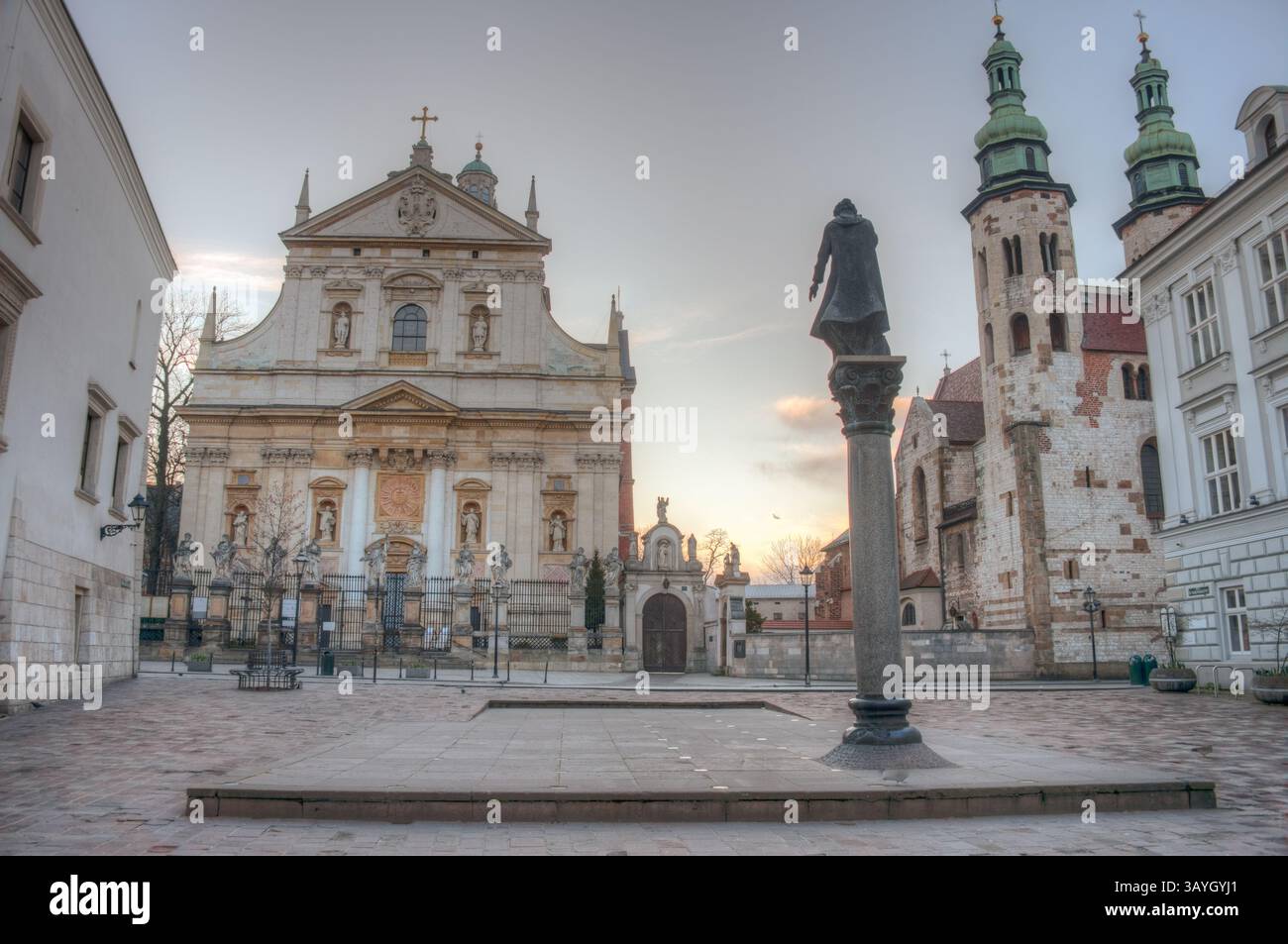 Chiesa di Sant'Andrea e Chiesa dei Santi Pietro e Paolo a Cracovia/Cracovia, Polonia. IMMAGINE Foto Stock