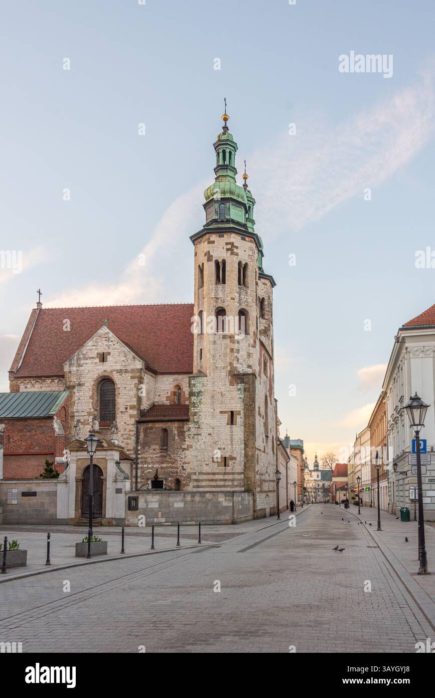 Chiesa di Sant'Andrea a Cracovia/Cracovia, Polonia. IMMAGINE Foto Stock