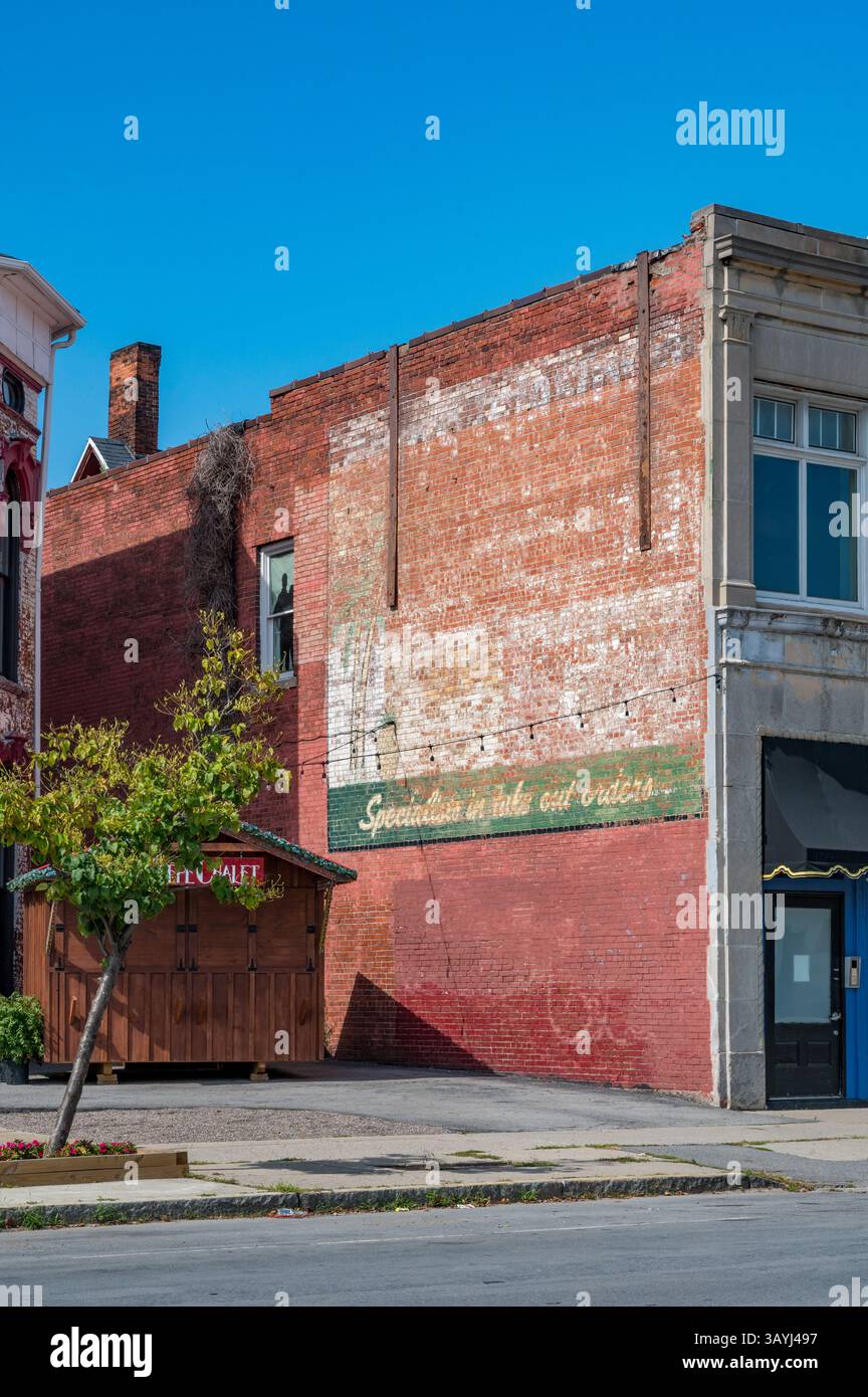 Insegna fantasma a Rochester NY Foto Stock