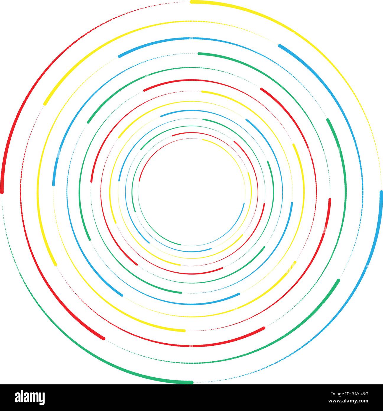 "Logo Dynamic Swirl con curve arancione, giallo e blu – simbolo di branding astratto moderno" Illustrazione Vettoriale