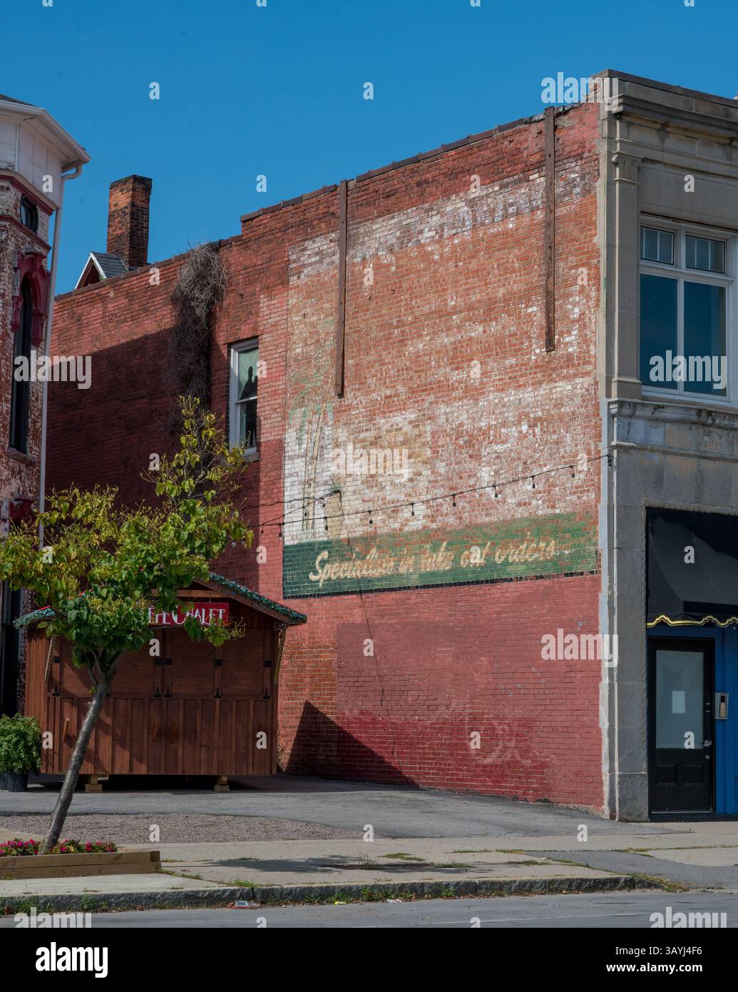 Insegna fantasma a Rochester NY Foto Stock