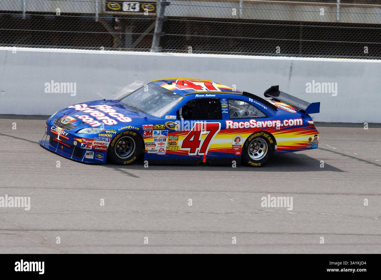 14 giugno 2009: 47 Marcos Ambrose alla gara Life Lock 400, Michigan International Speedway, Brooklyn, Michigan. Foto Stock
