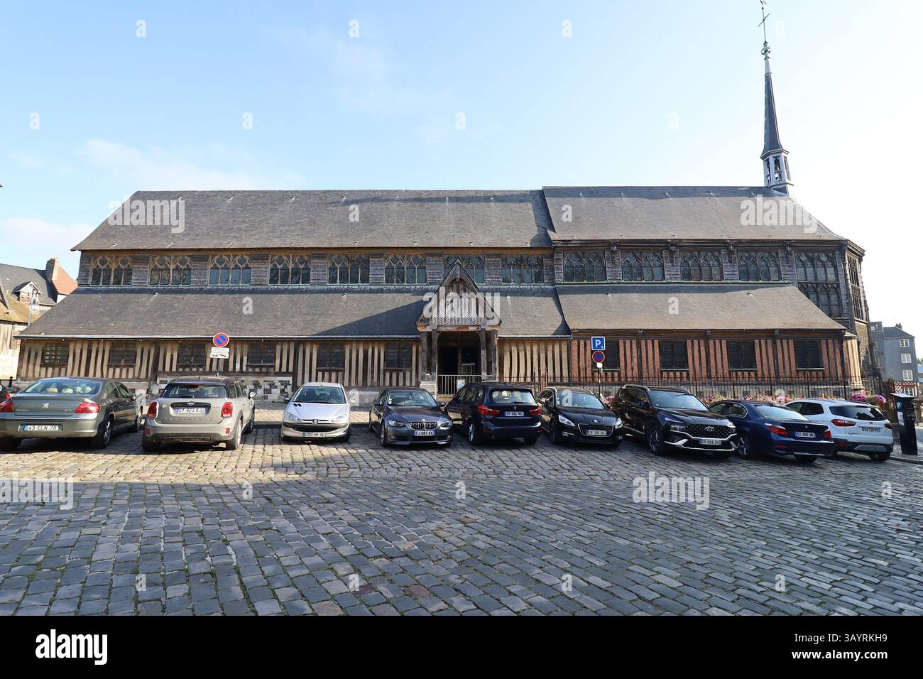 L'église Sainte Catherine, ville de Honfleur, département du Calvados, Francia Foto Stock