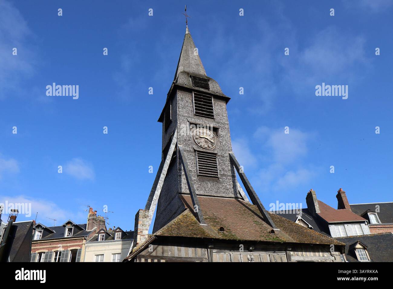 L'église Sainte Catherine, ville de Honfleur, département du Calvados, Francia Foto Stock