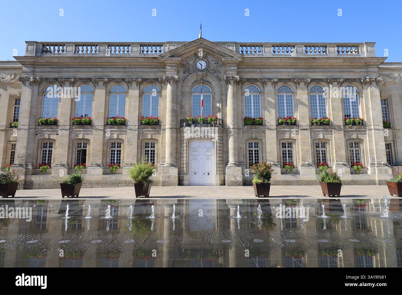 Municipio, vista esterna, città di Beauvais, dipartimento dell'Oise, Francia Foto Stock
