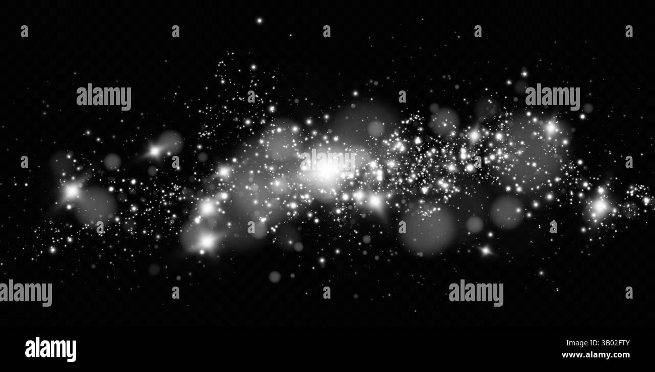 Una splendida Nebulosa Stellar piena di stelle e polvere cosmica visualizzata su uno sfondo nero senza fine Illustrazione Vettoriale