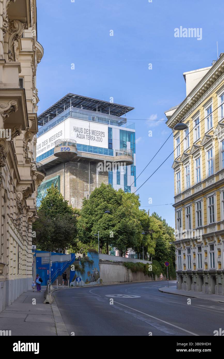 Vienna, Austria - 8 settembre 2024: Haus des Meeres Aqua Terra Zoo nel centro di Vienna in Austria Foto Stock