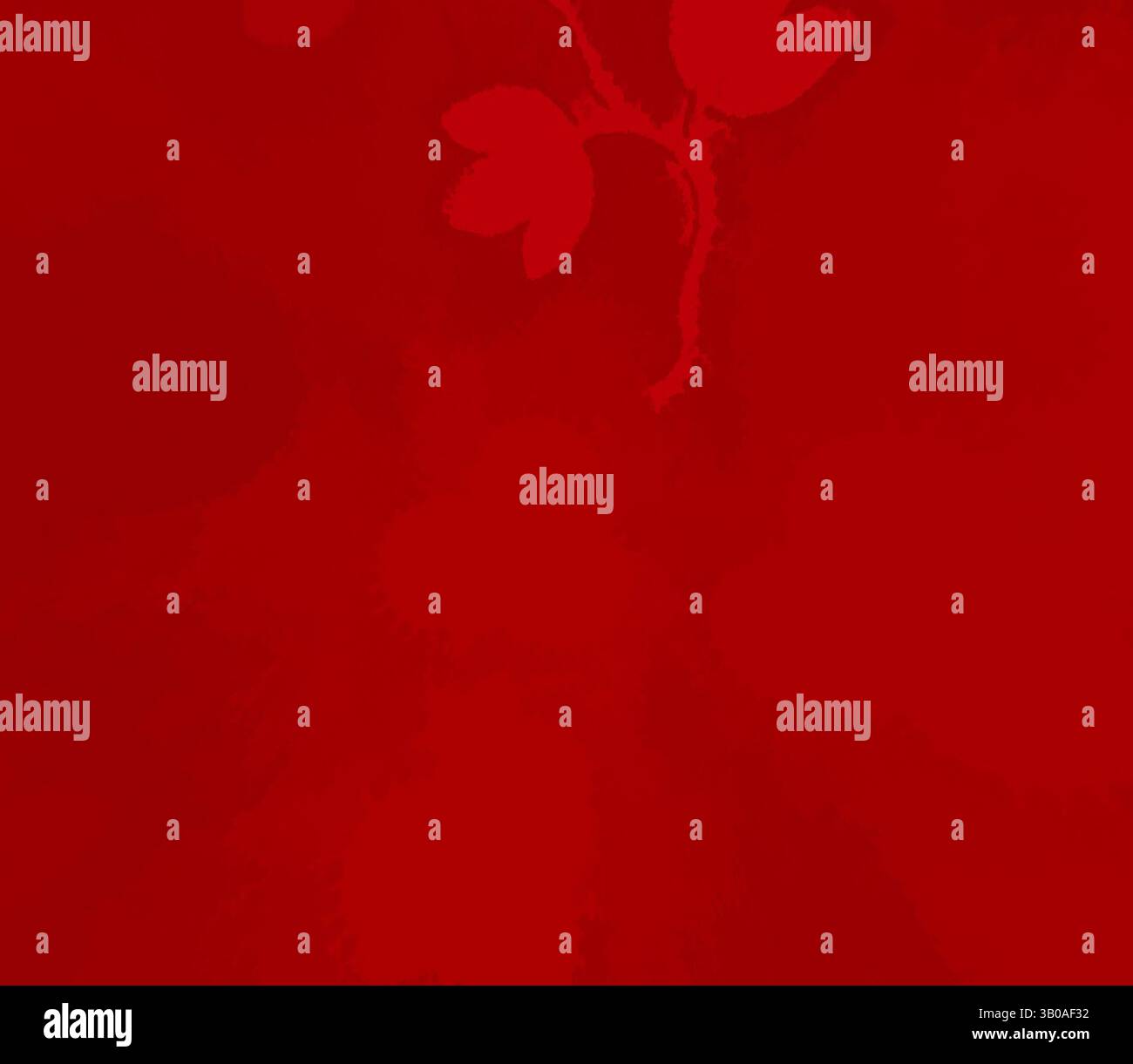 Uno sfondo rosso vivace adornato da delicate silhouette di foglie che creano un effetto visivo audace e sorprendente. Un vivace design circolare con un ricco sfondo rosso adornato da delicati motivi floreali in tonalità di giallo e rosso più profondo. Arte classica con un tocco moderno reinventata da Artotop, tessuti francesi trasformati, prima metà del XIX secolo, arte classica con un tocco moderno reinventata da Artotop Foto Stock