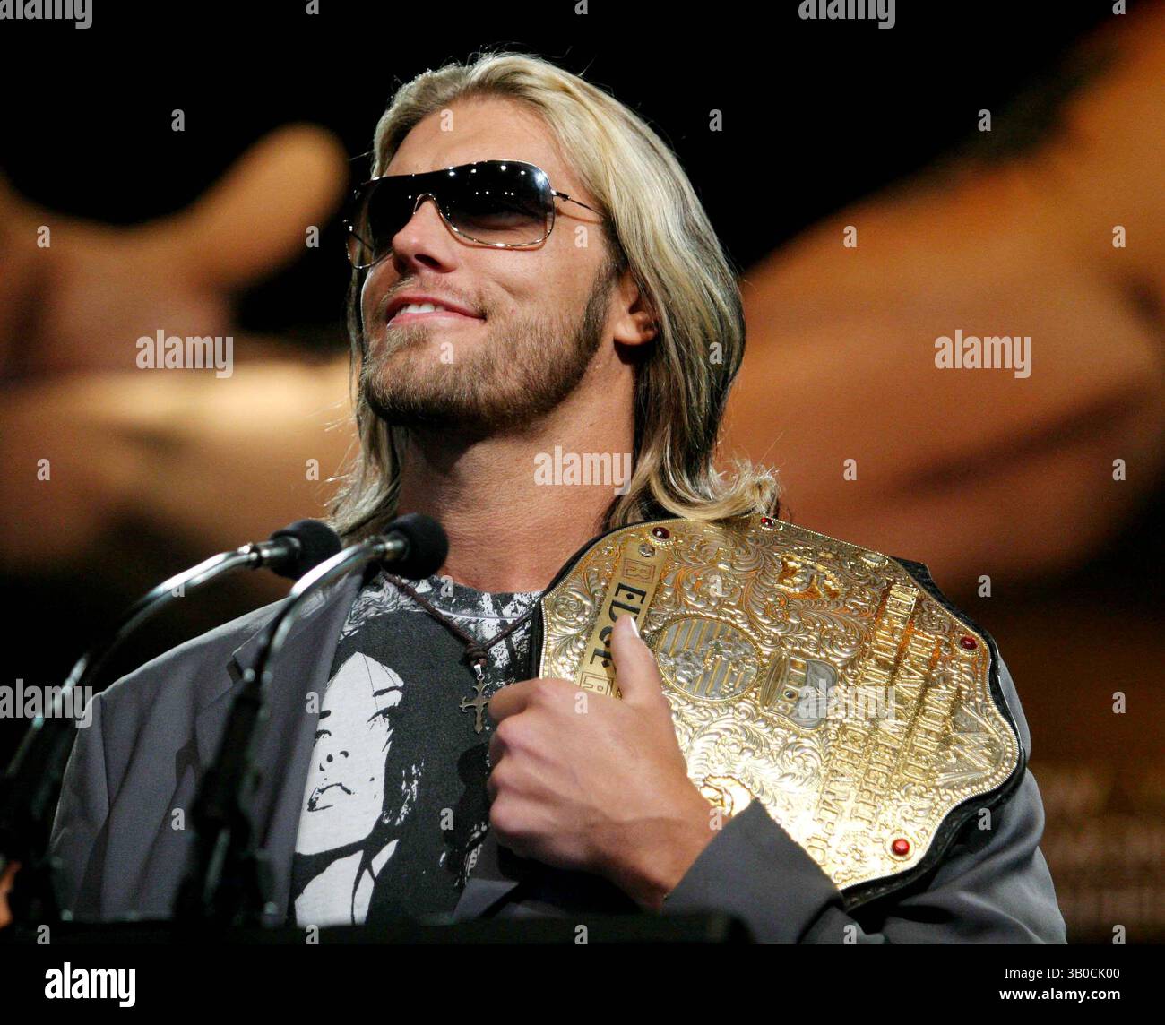 1 gennaio 2000 - New York, New York, Stati Uniti - WRESTLEMANNA XXIV IL 03-30-08 CONFERENZA STAMPA DATA 03-26-08 - EDGE. K57027JBB(immagine di credito: © John Barrett/Globe Photos/ZUMAPRESS.com) Foto Stock