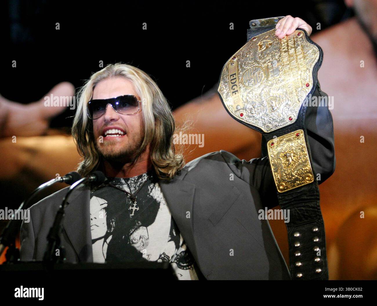 1 gennaio 2000 - New York, New York, Stati Uniti - WRESTLEMANNA XXIV IL 03-30-08 CONFERENZA STAMPA DATA 03-26-08 - EDGE. K57027JBB(immagine di credito: © John Barrett/Globe Photos/ZUMAPRESS.com) Foto Stock