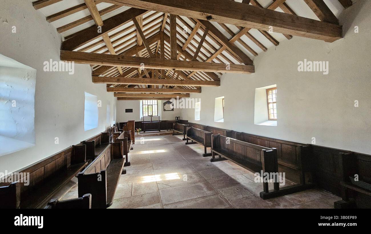 St Martins Church, Old Chuch Martindale, vicino a Pooley Bridge in Cumbria - Immagine stock catturata con smartphone