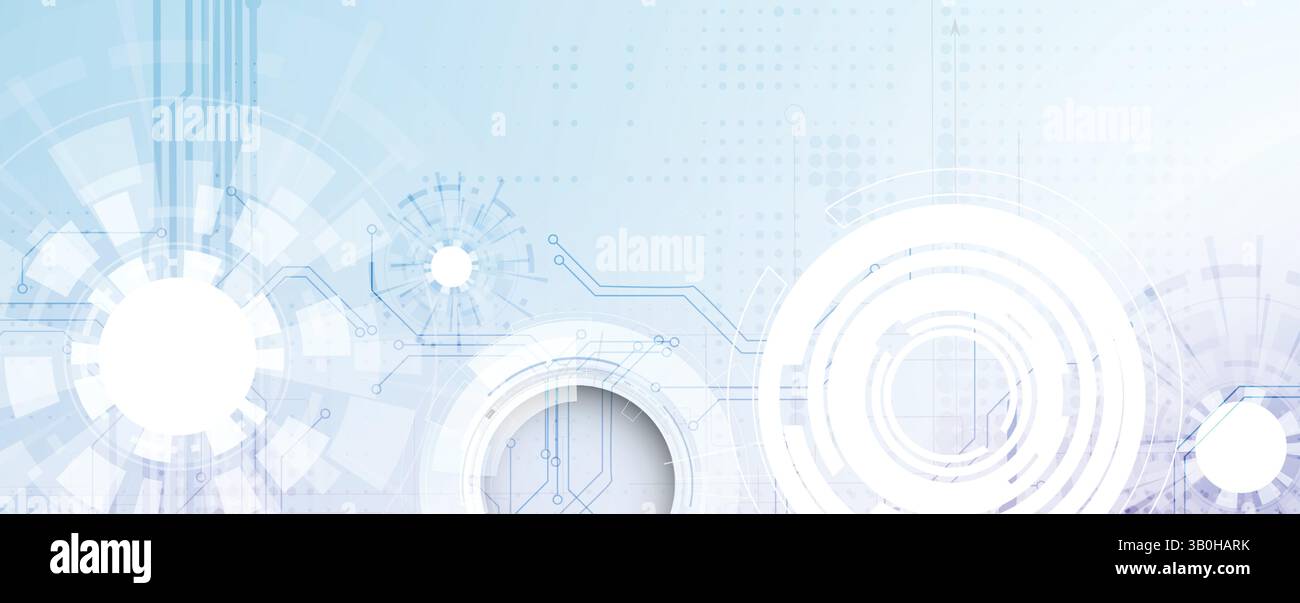 Sistema tecnologico dei circuiti. Per la presentazione aziendale. Sfondo astratto Illustrazione Vettoriale