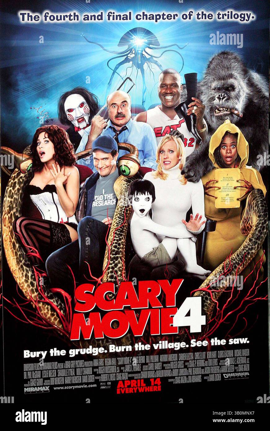 10 aprile 2006 - New York, New York, Stati Uniti - 'SCARY MOVIE 4'' - ARRIVI IN ANTEPRIMA A NEW YORK. LOEWS LINCOLN SQUARE-NYC 04/10/06. POSTER. - 2006..I10629JZ (immagine di credito: © John Zissel/Globe Photos/ZUMAPRESS.com) Foto Stock