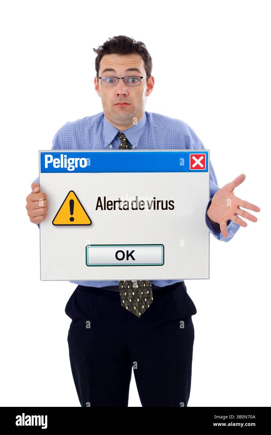 6 gennaio 2011 - Romania - (/X/X) virus en el computador CrÃ©dito: CEET FotÃ³grafo: Particular (immagine di credito: © El Tiempo/GDA/ZUMAPRESS.com) Foto Stock