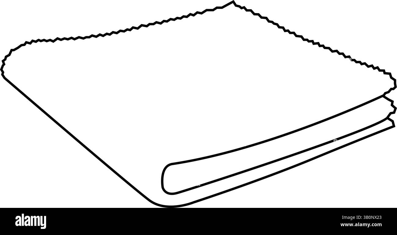 Accessorio per auto panno in microfibra per auto bianco e nero vettoriale Illustrazione Vettoriale