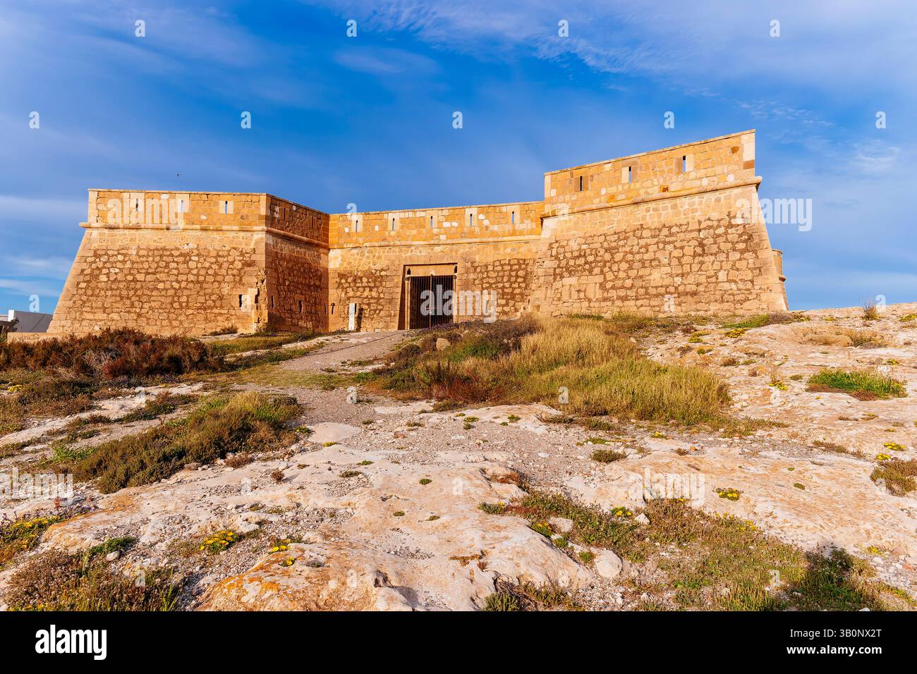 Castello di San Felipe. Durante il regno di Carlo III di Spagna per la difesa del litorale, questa fortezza fu costruita durante l'anno 1764. Los E. Foto Stock