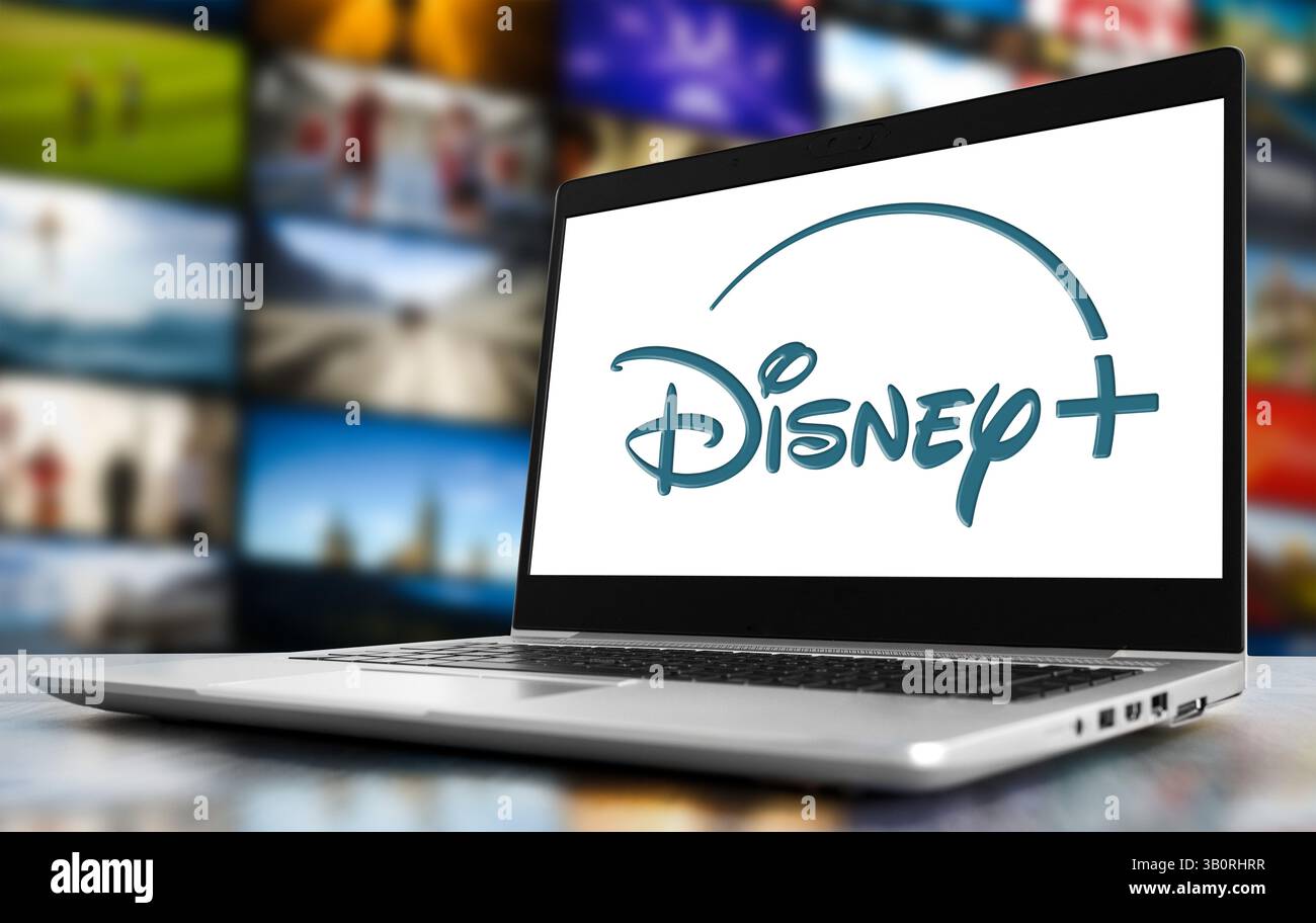 Disney Plus servizio di streaming on demand Foto Stock